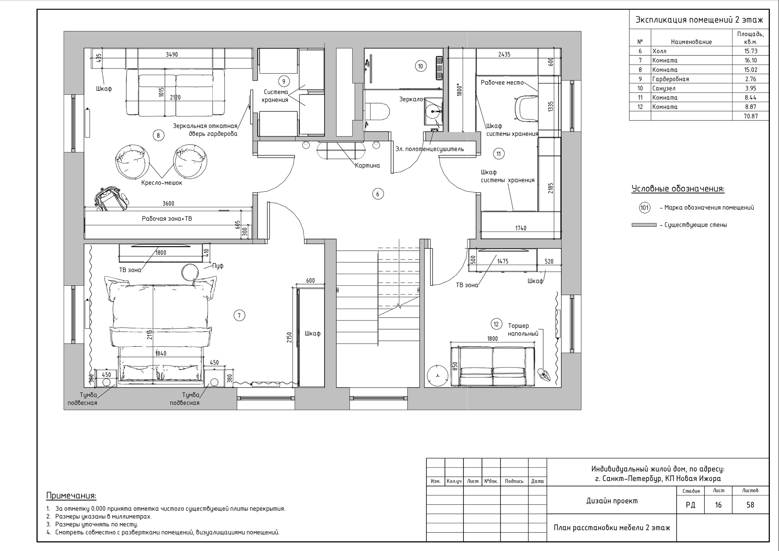 Двухэтажный дом в Новой Ижоре. Студия обмеров и проектирования