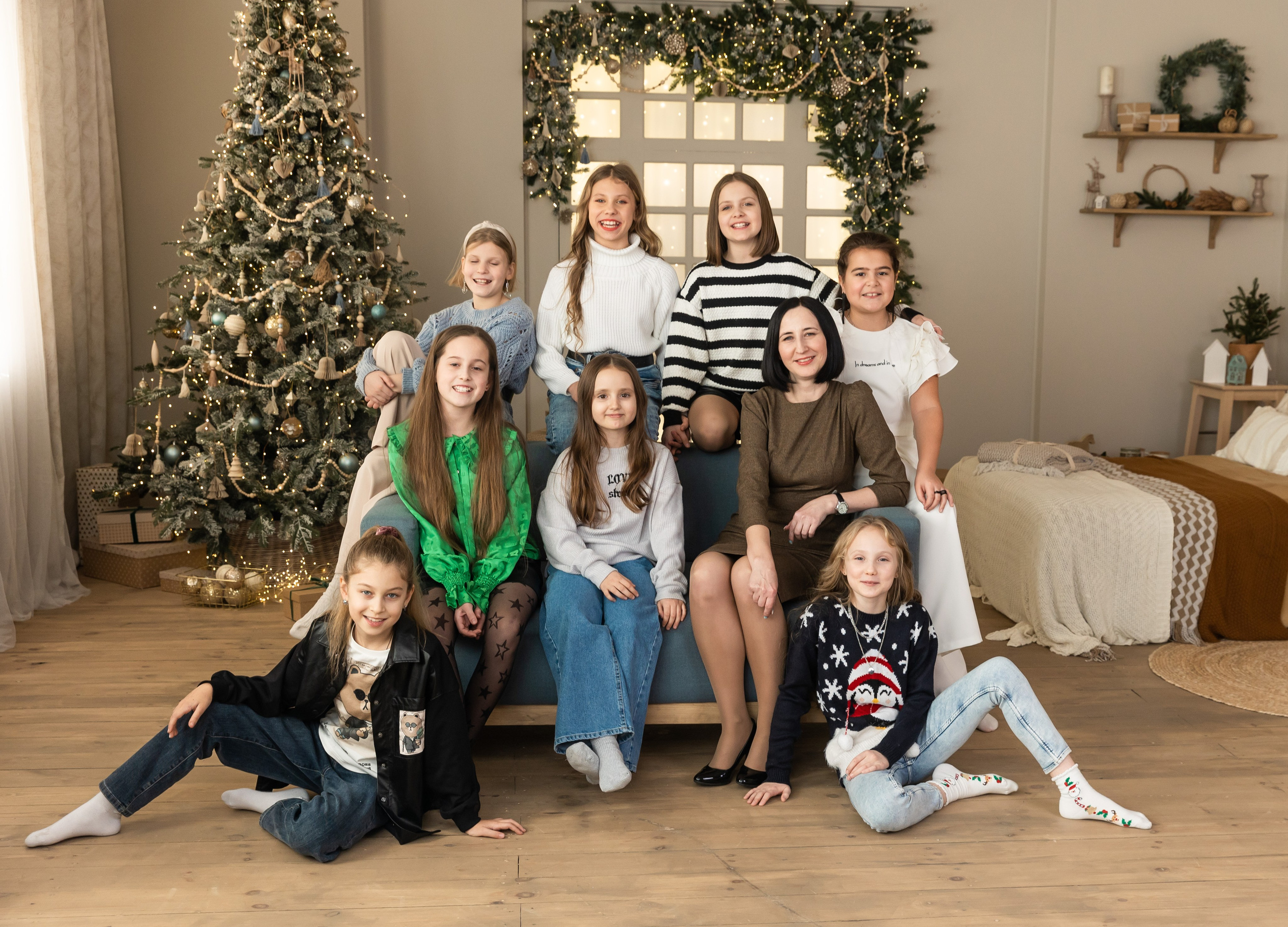 Новогодняя фотосессия в студии 4 класс. Семейный, детский, школьный фотограф в Благовещенске Яна Белоусова