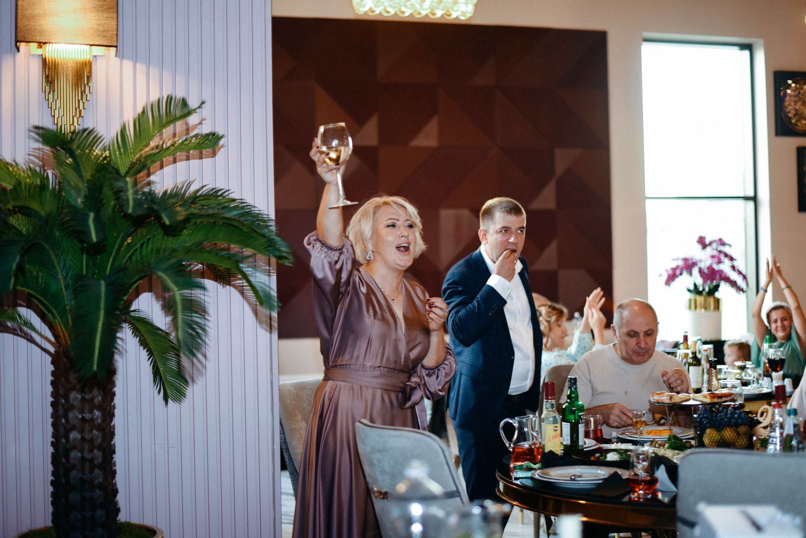 Виктор и Ангелина Банкет на 100 гостей Ресторан Segreto. Фотограф Лола Волна, город Москва