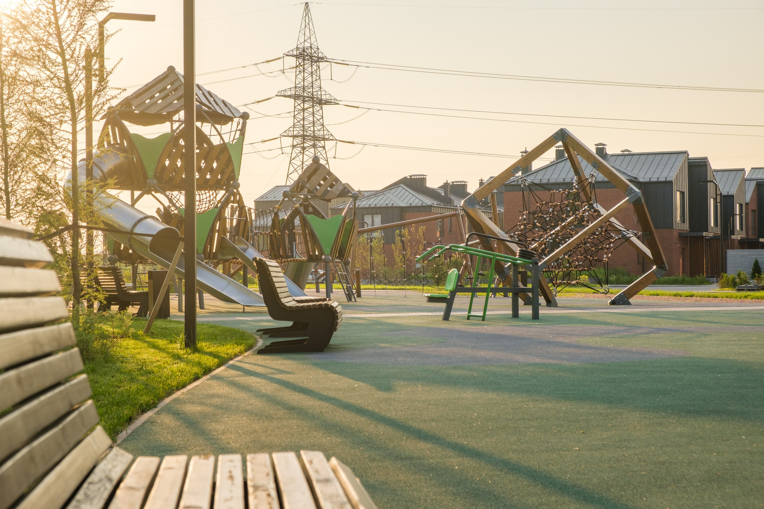 Архитектурная фотосъёмка коттеджного посёлка