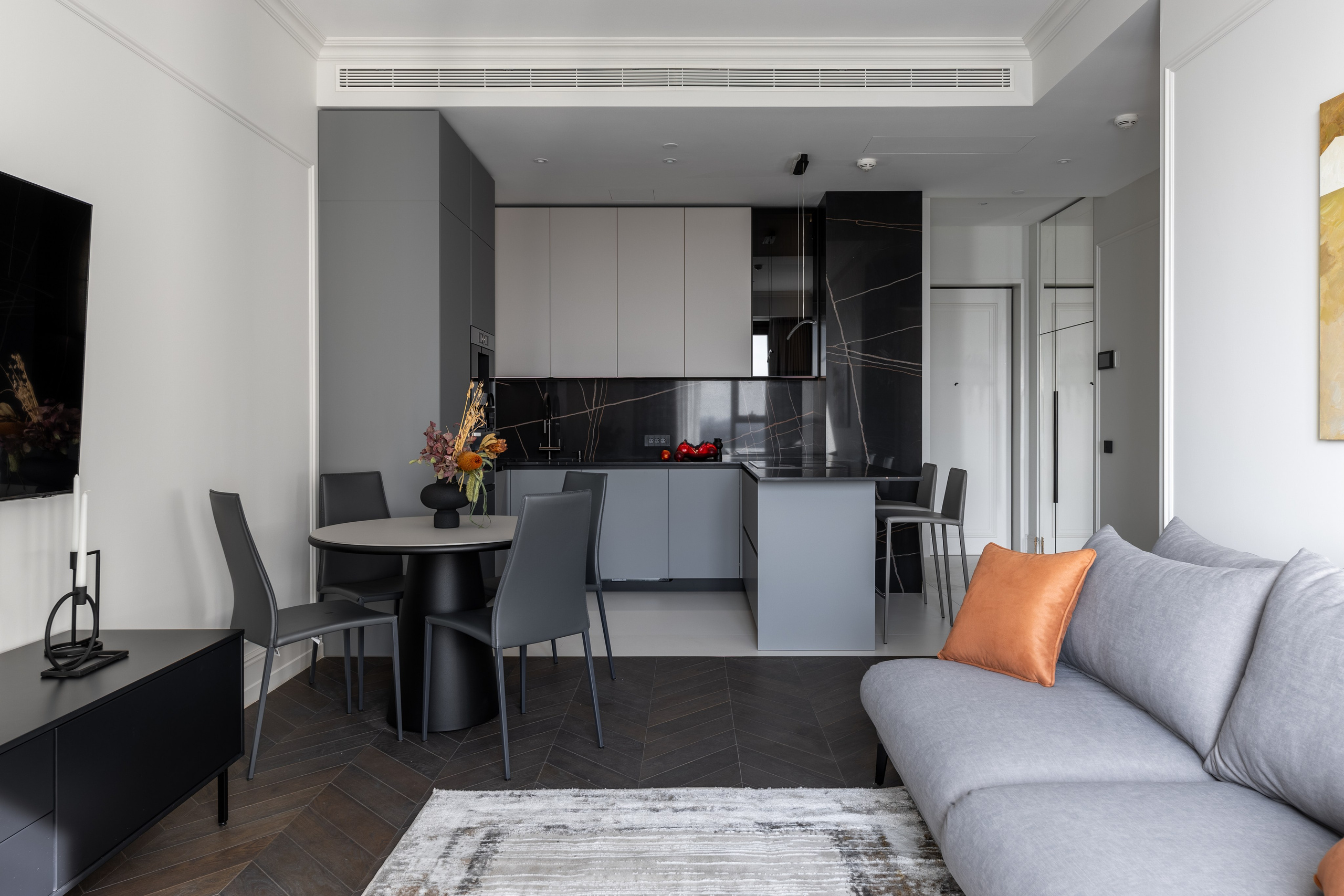 Дизайнерские апартаменты в ЖК «Поклонная 9». Veselinskiy| Интерьерный фотограф | Москва