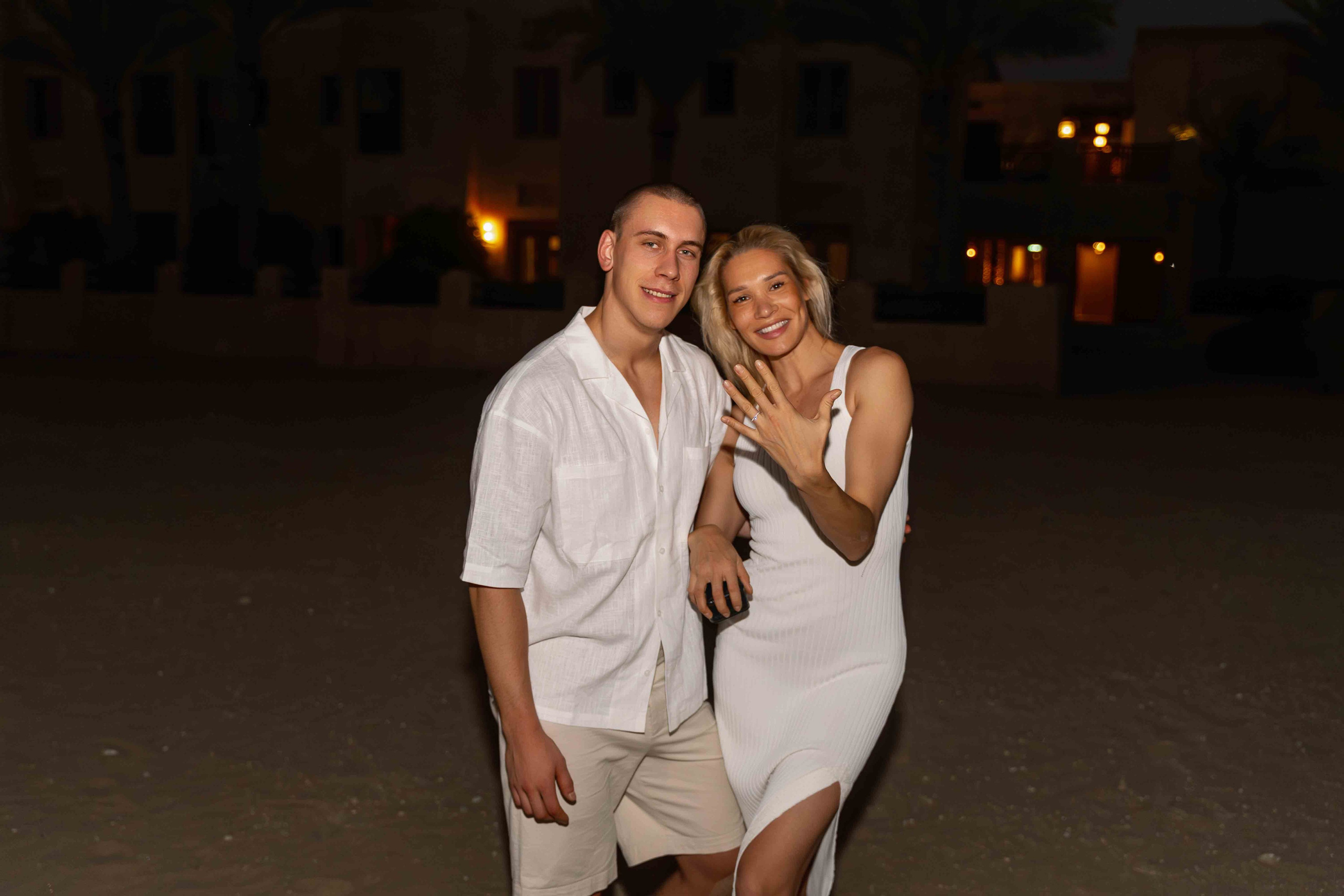 Предложение после заката | Елена и Никита. Фотограф и видеограф в Москве и Абу Даби Мария Кулагина