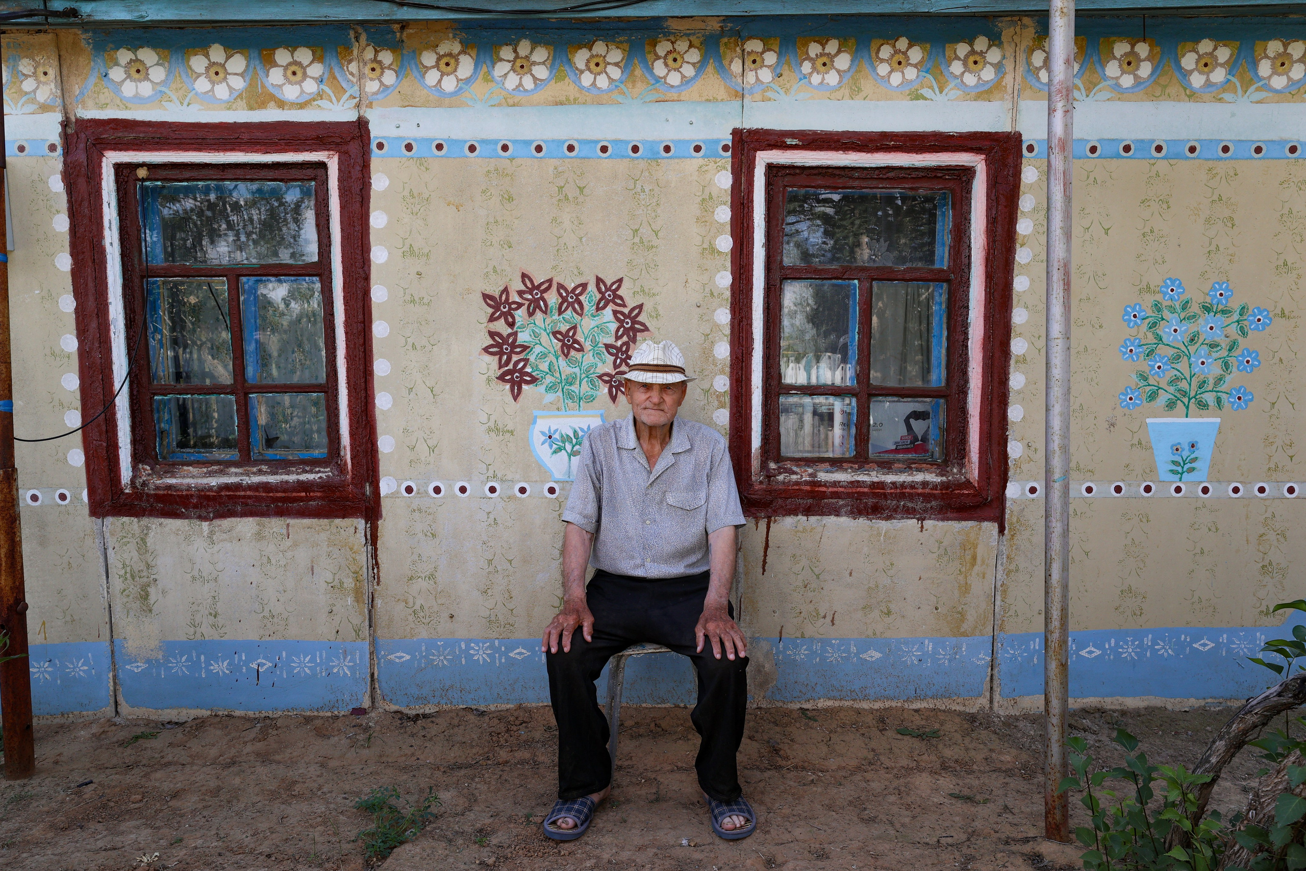 Село Облавка, на границе с Россией. Западно-Казахстанская область.