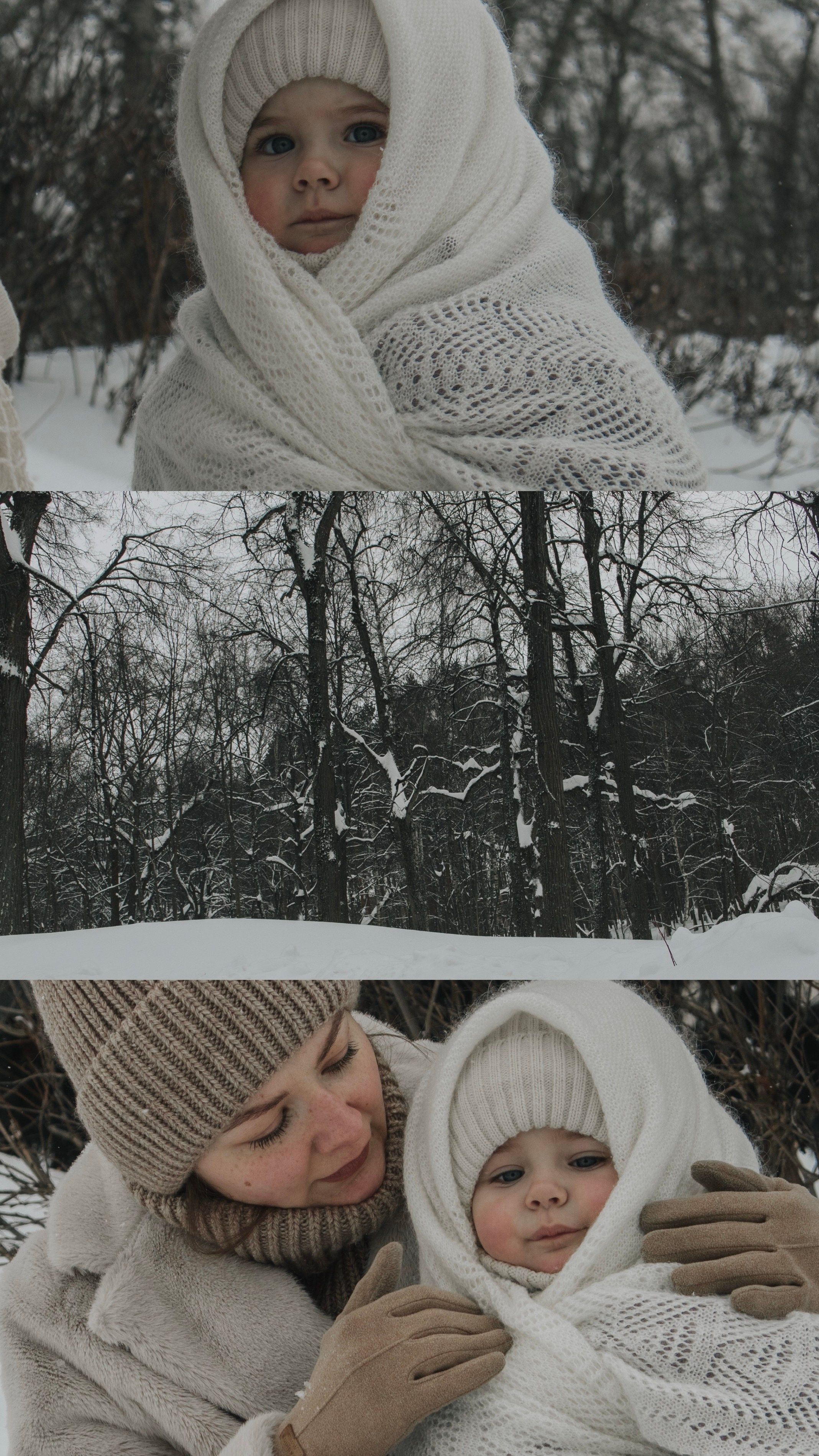 Зимняя фотосессия в парке. Семейный и женский фотограф Москва Юлия Левада