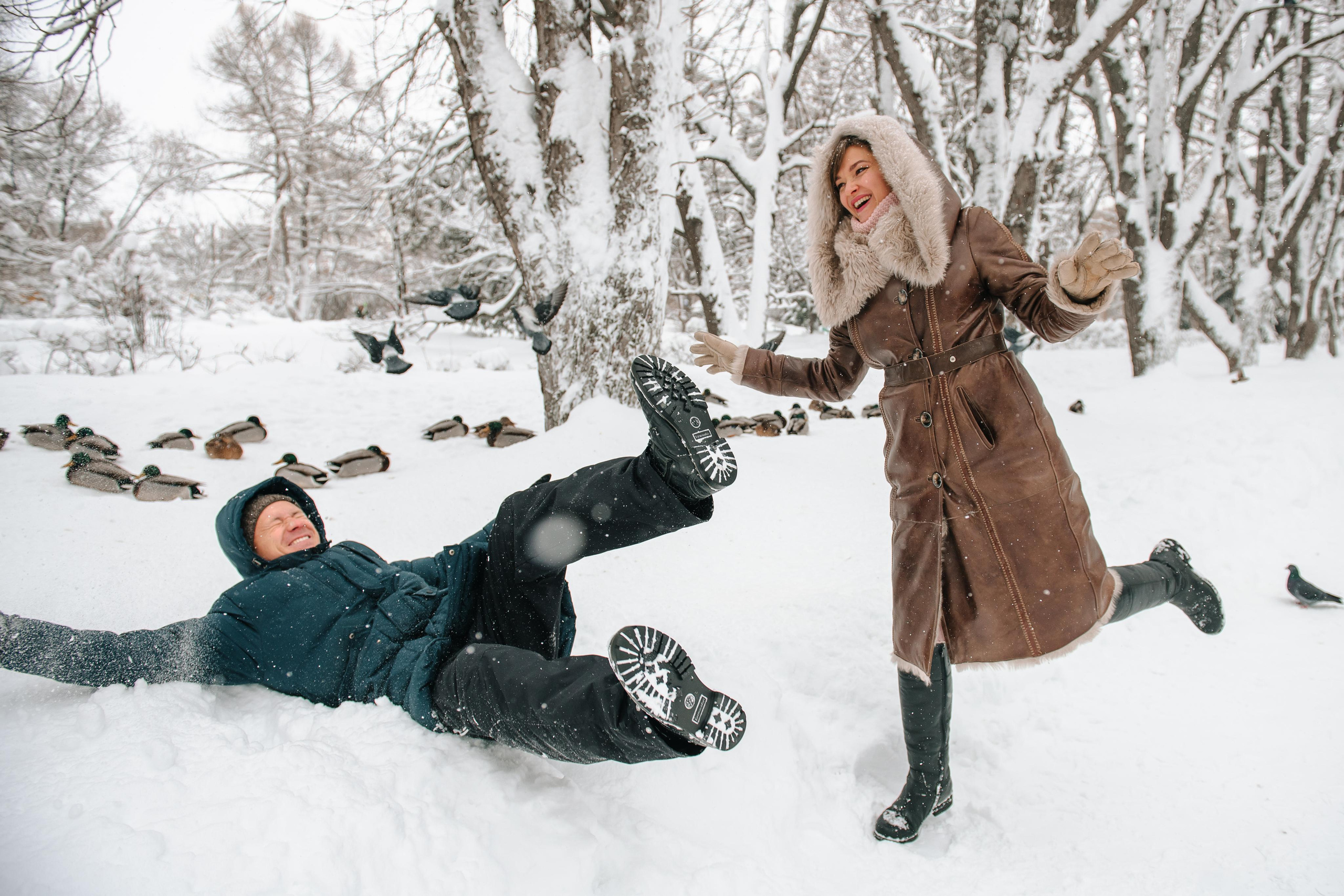 Снежная фотосессия. Андрей, Алла и Артур. Фотограф Валерия Голубева (Миронова)