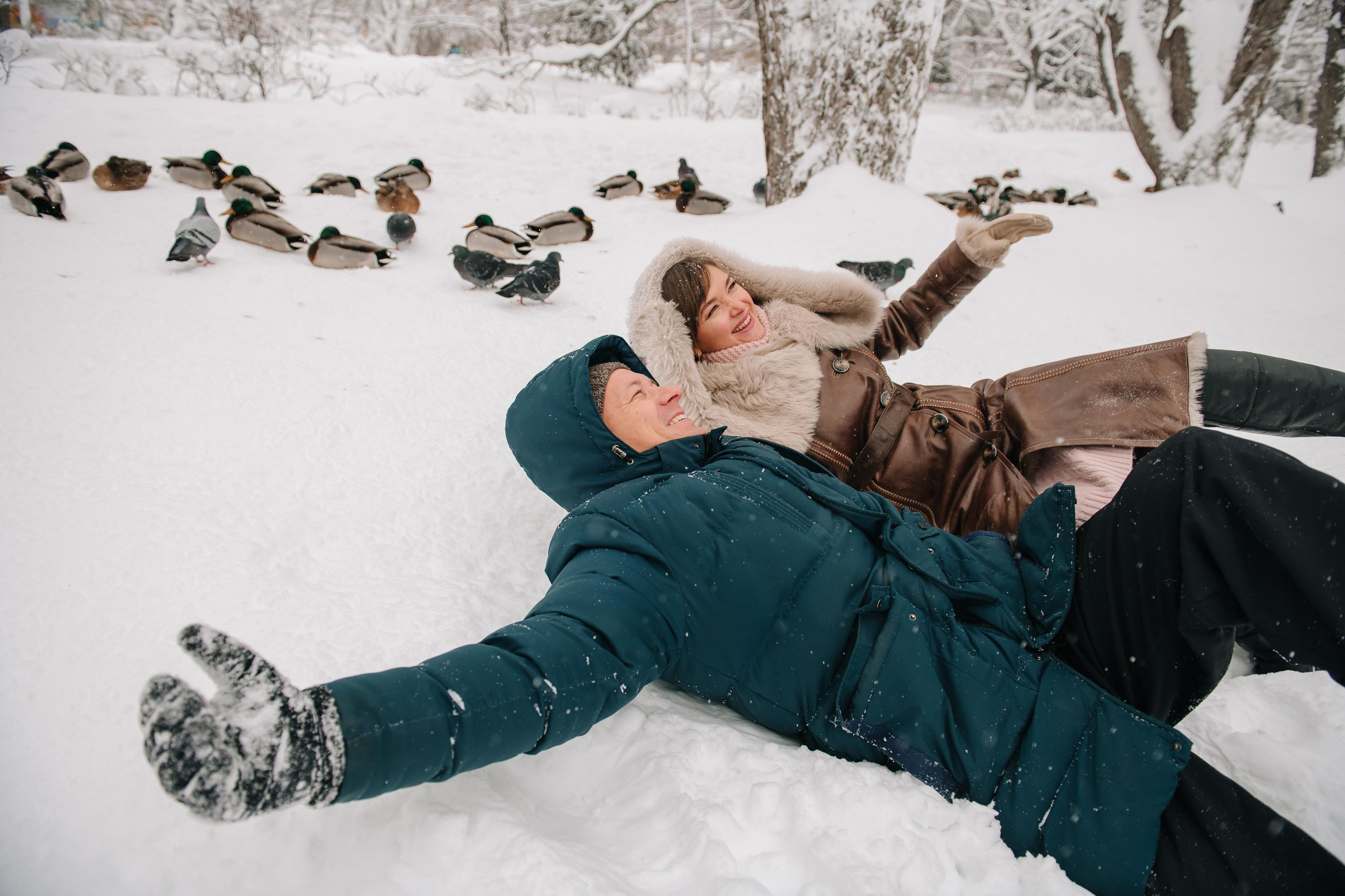 Снежная фотосессия. Андрей, Алла и Артур. Фотограф Валерия Голубева (Миронова)