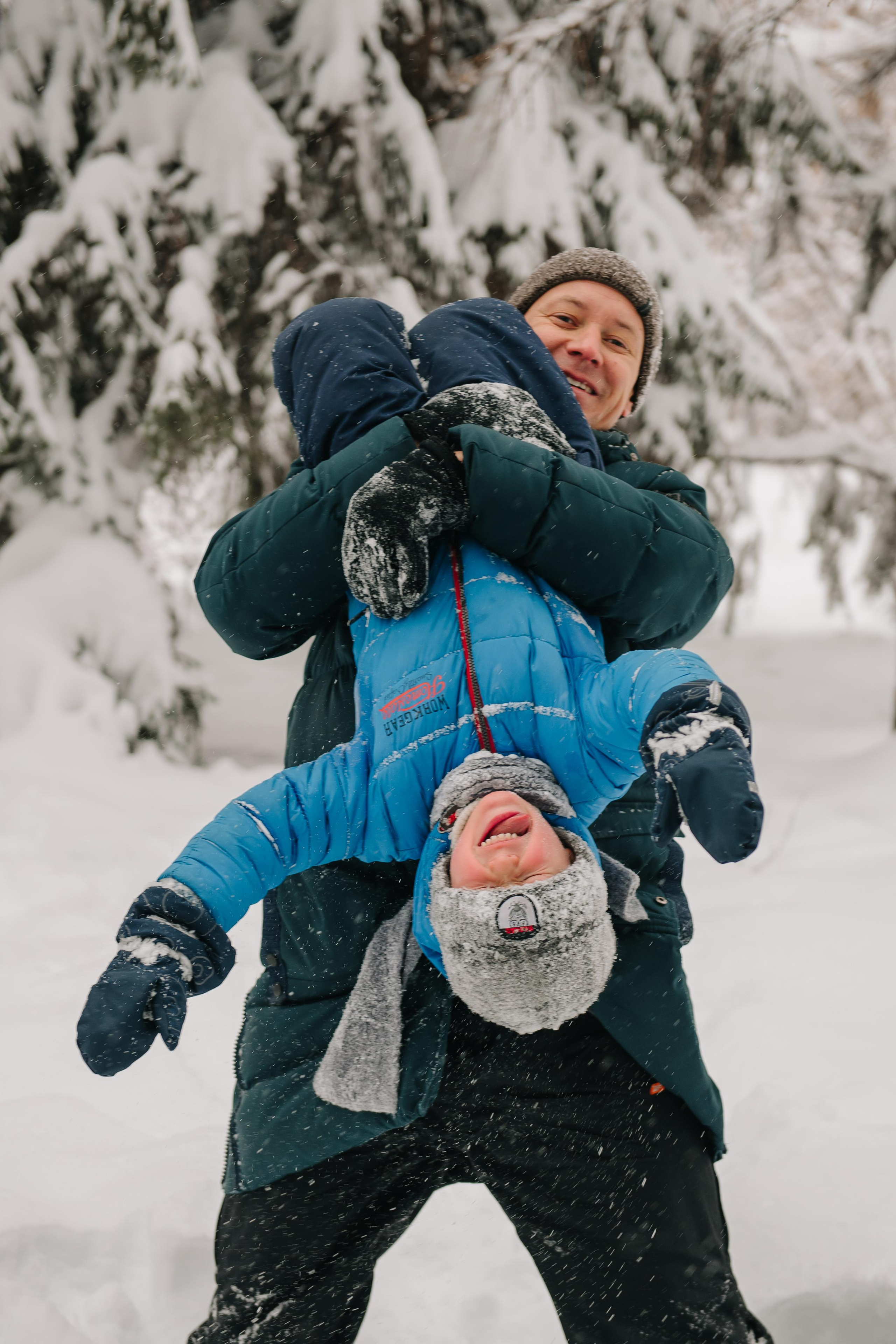 Снежная фотосессия. Андрей, Алла и Артур. Фотограф Валерия Голубева (Миронова)