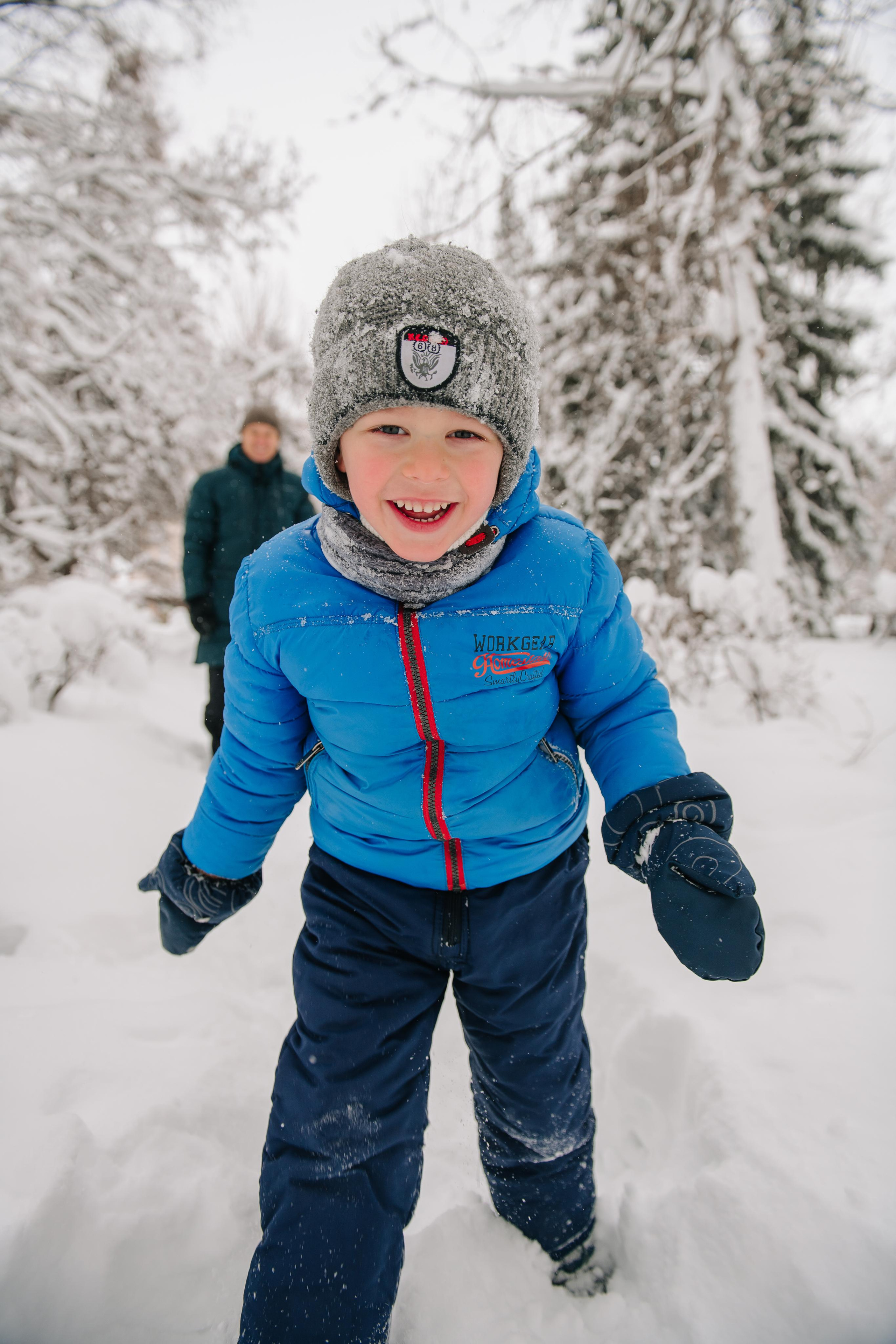 Снежная фотосессия. Андрей, Алла и Артур. Фотограф Валерия Голубева (Миронова)