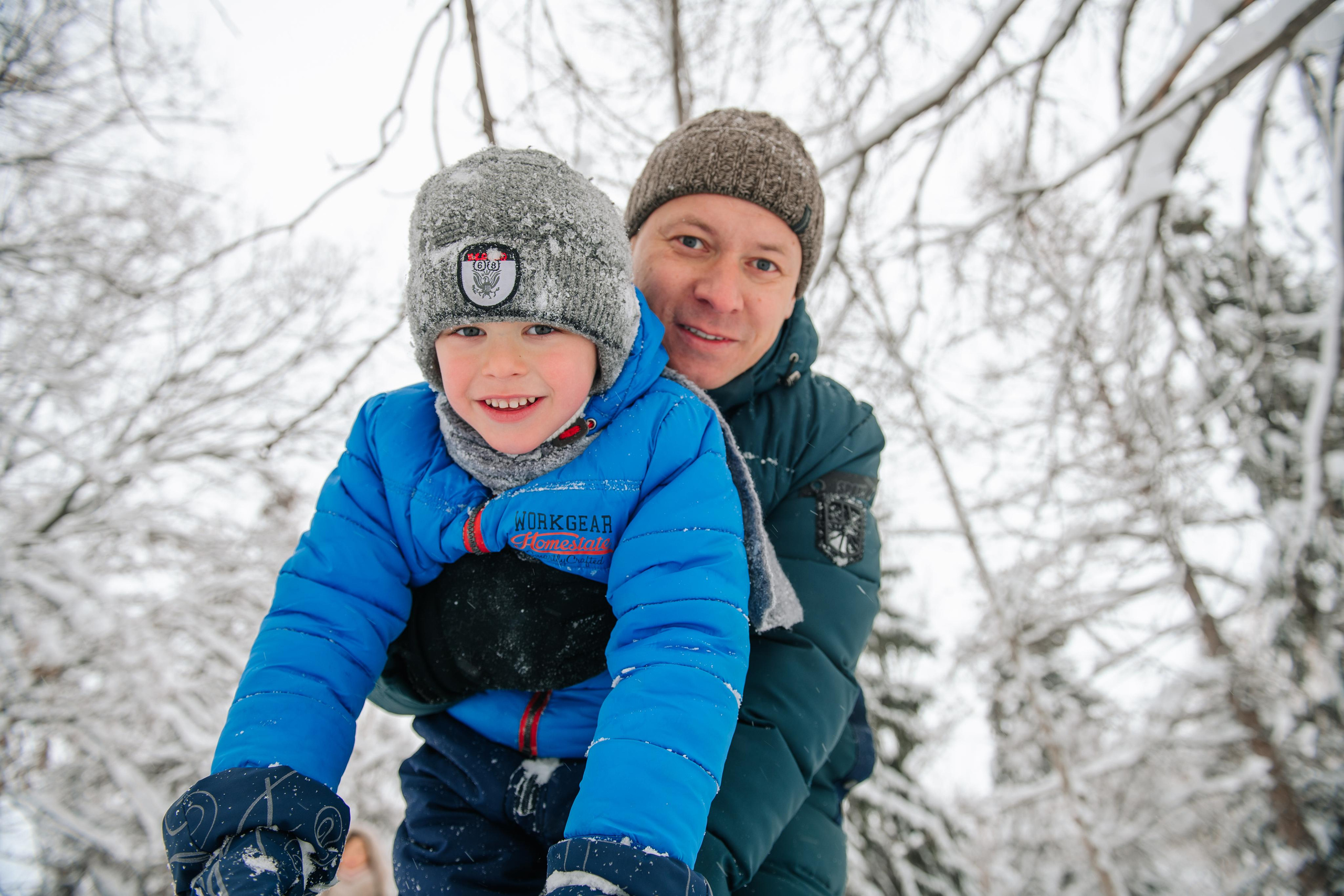 Снежная фотосессия. Андрей, Алла и Артур. Фотограф Валерия Голубева (Миронова)