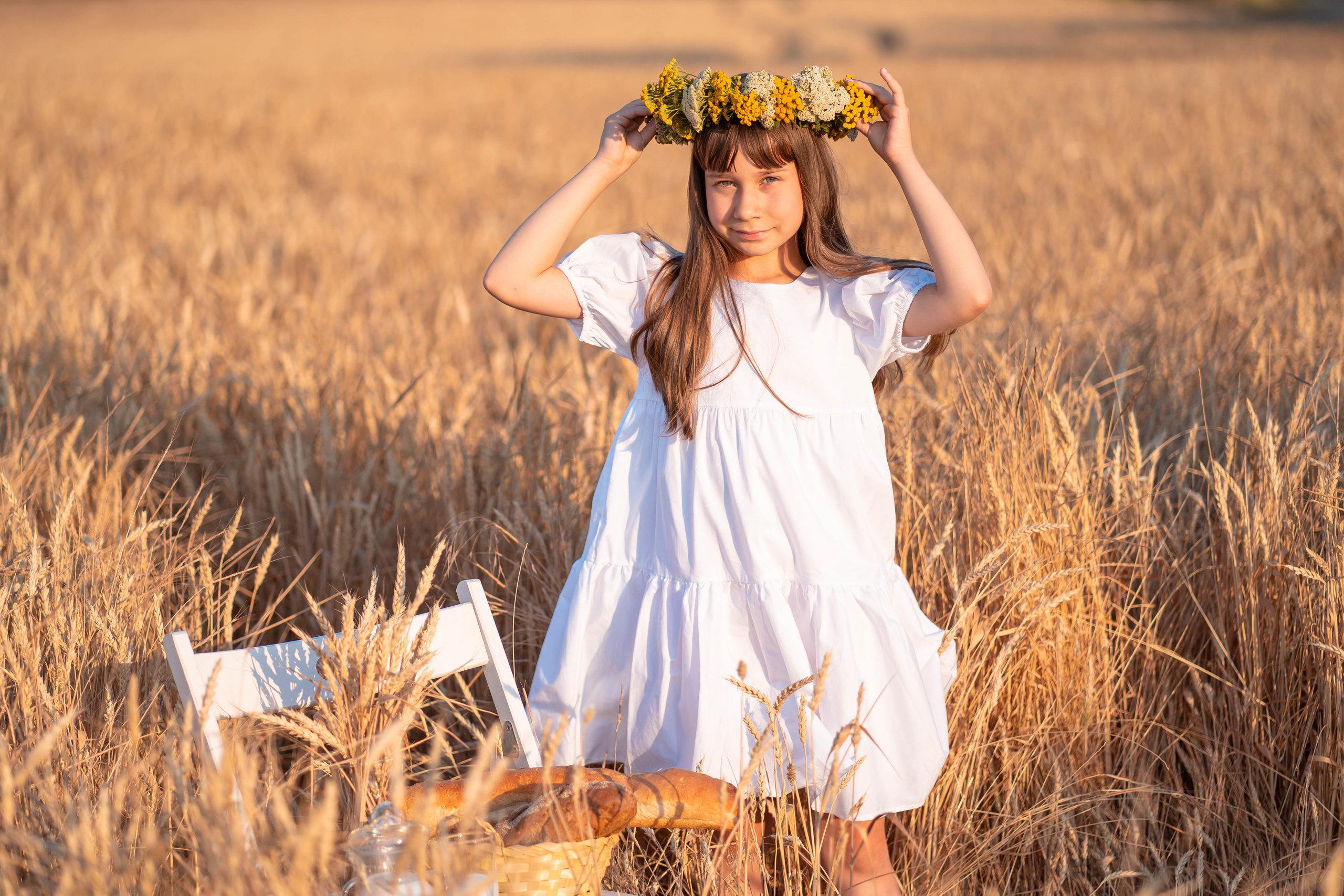 Фотосессия в пшенице Алёнушки. Семейный и детский фотограф в Ростове-на-Дону Екатерина Шевченко