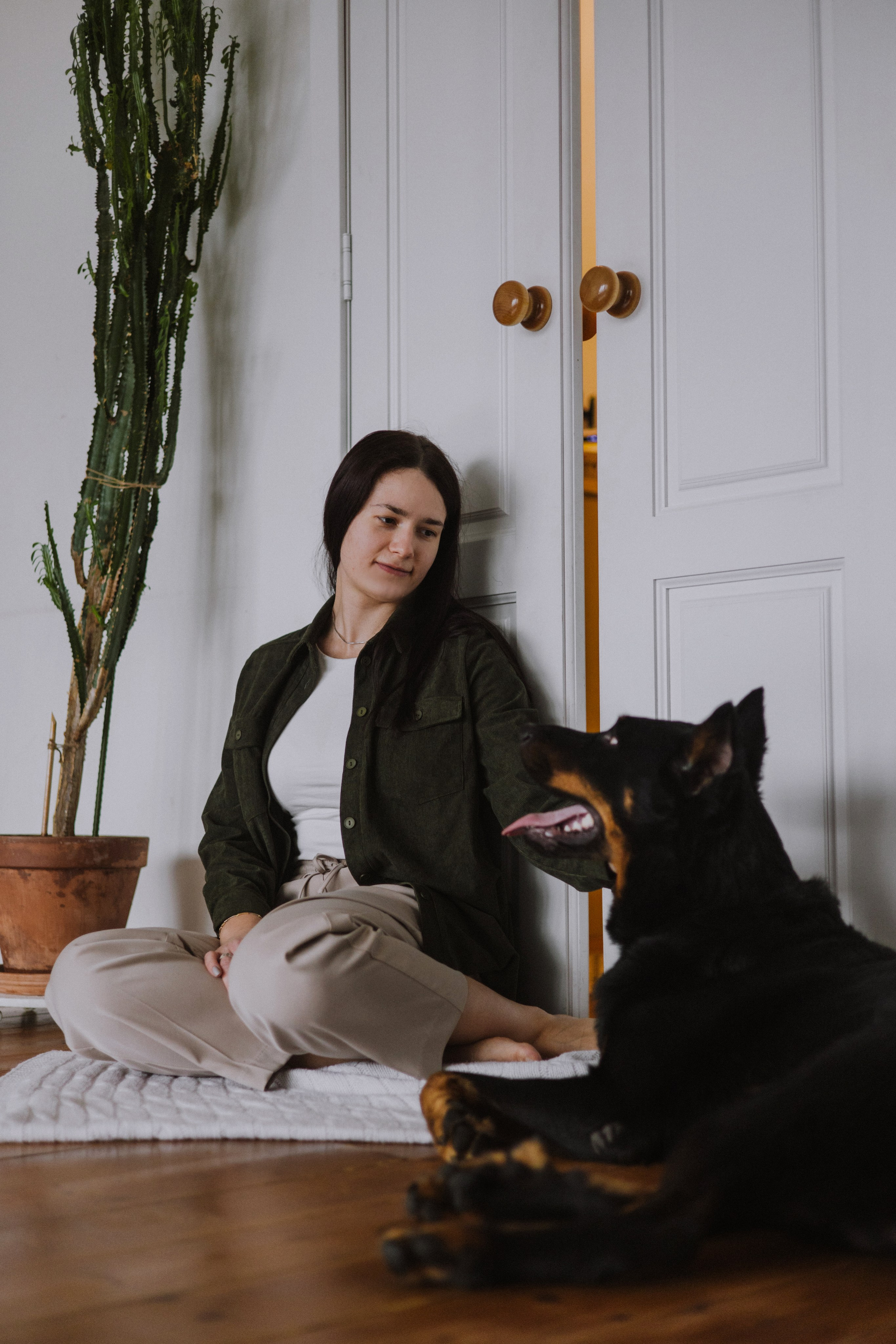 Полина и Зевс. Фотограф-анималист Богданова Полина