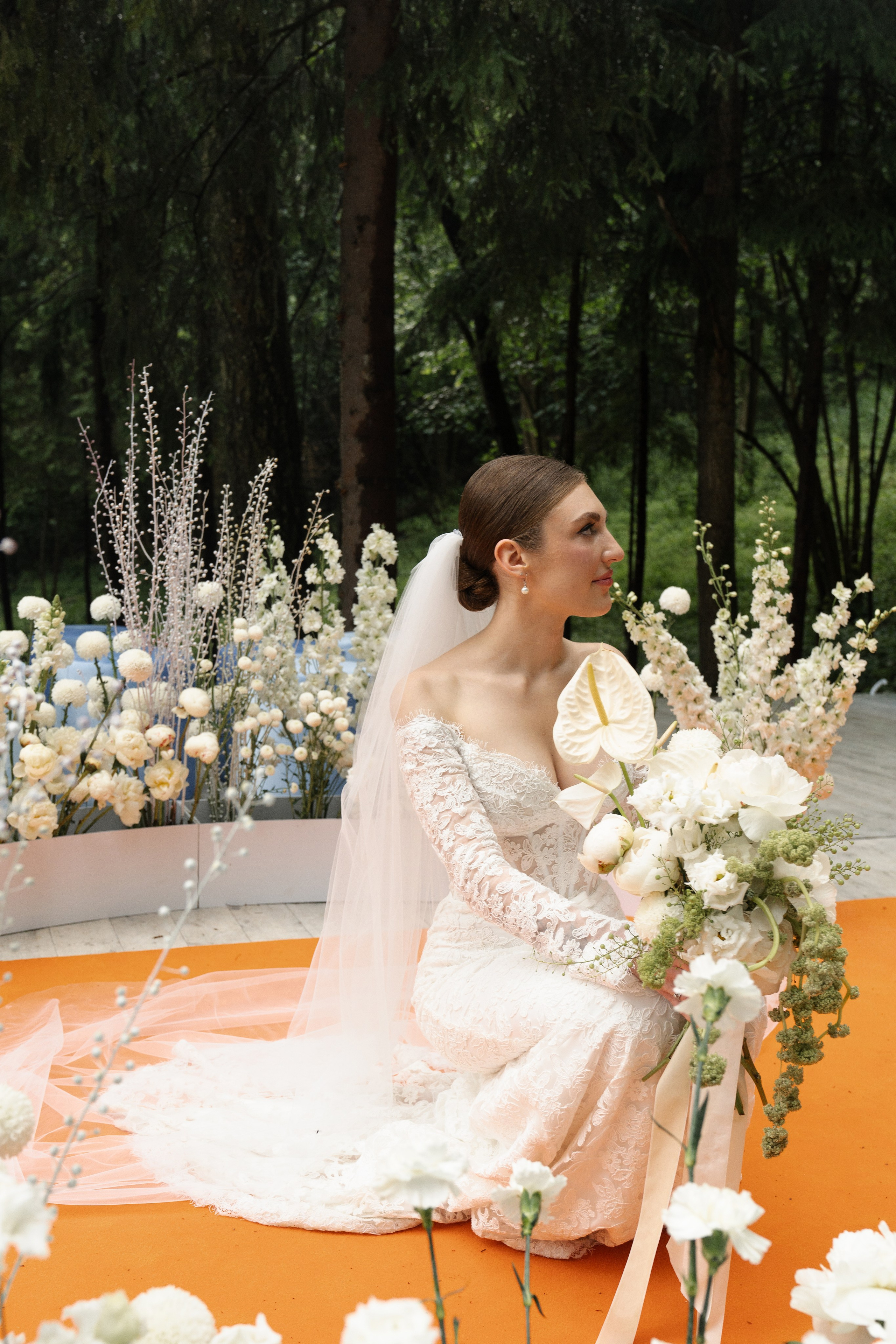 Оранжево-голубое слияние. VENSKAYA WEDDING & EVENT PLANNER