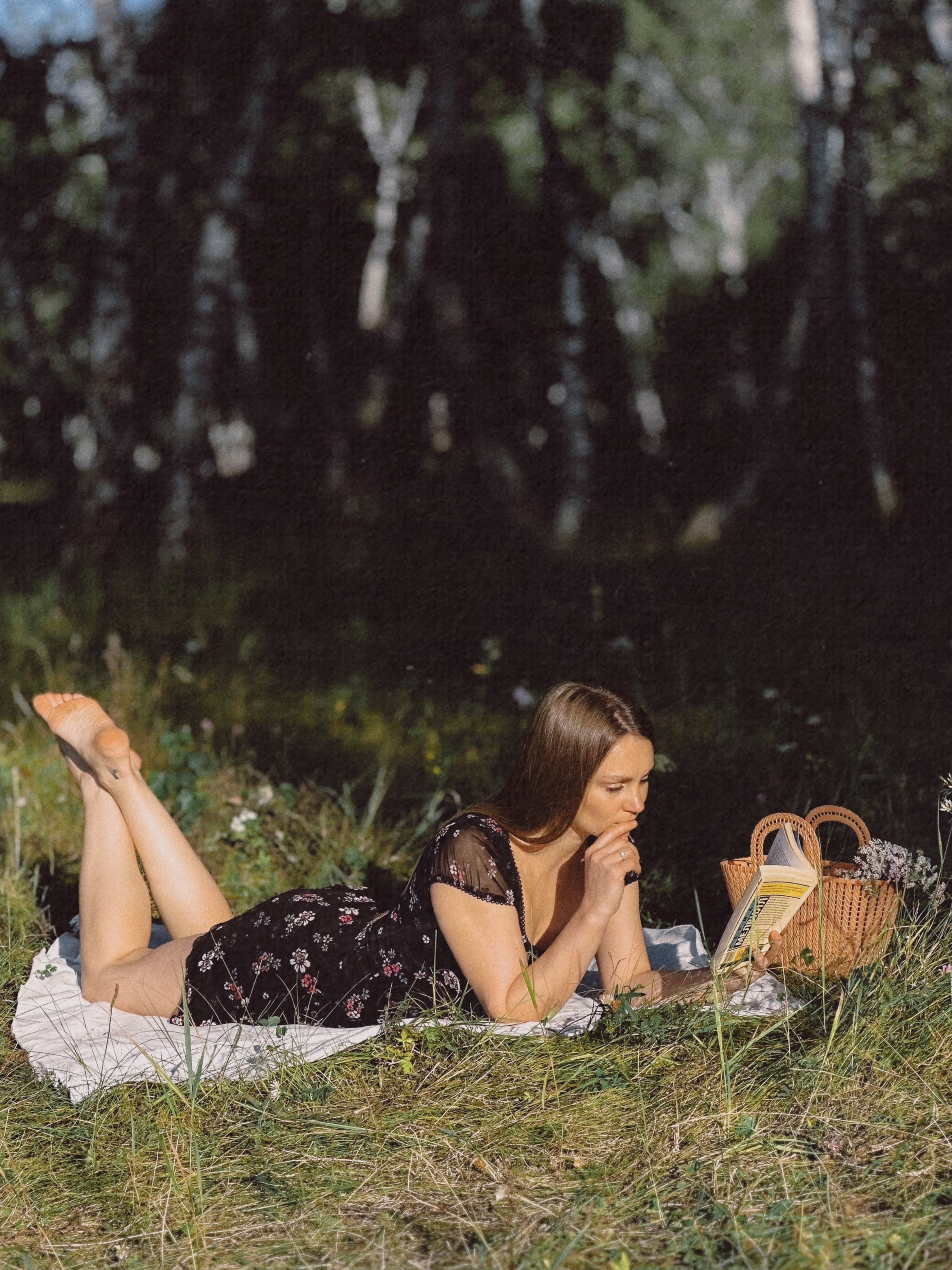 Ретро в берёзовом лесу. Чувственный мобильный фотограф в Казани и Сочи Дьяченко Дарья