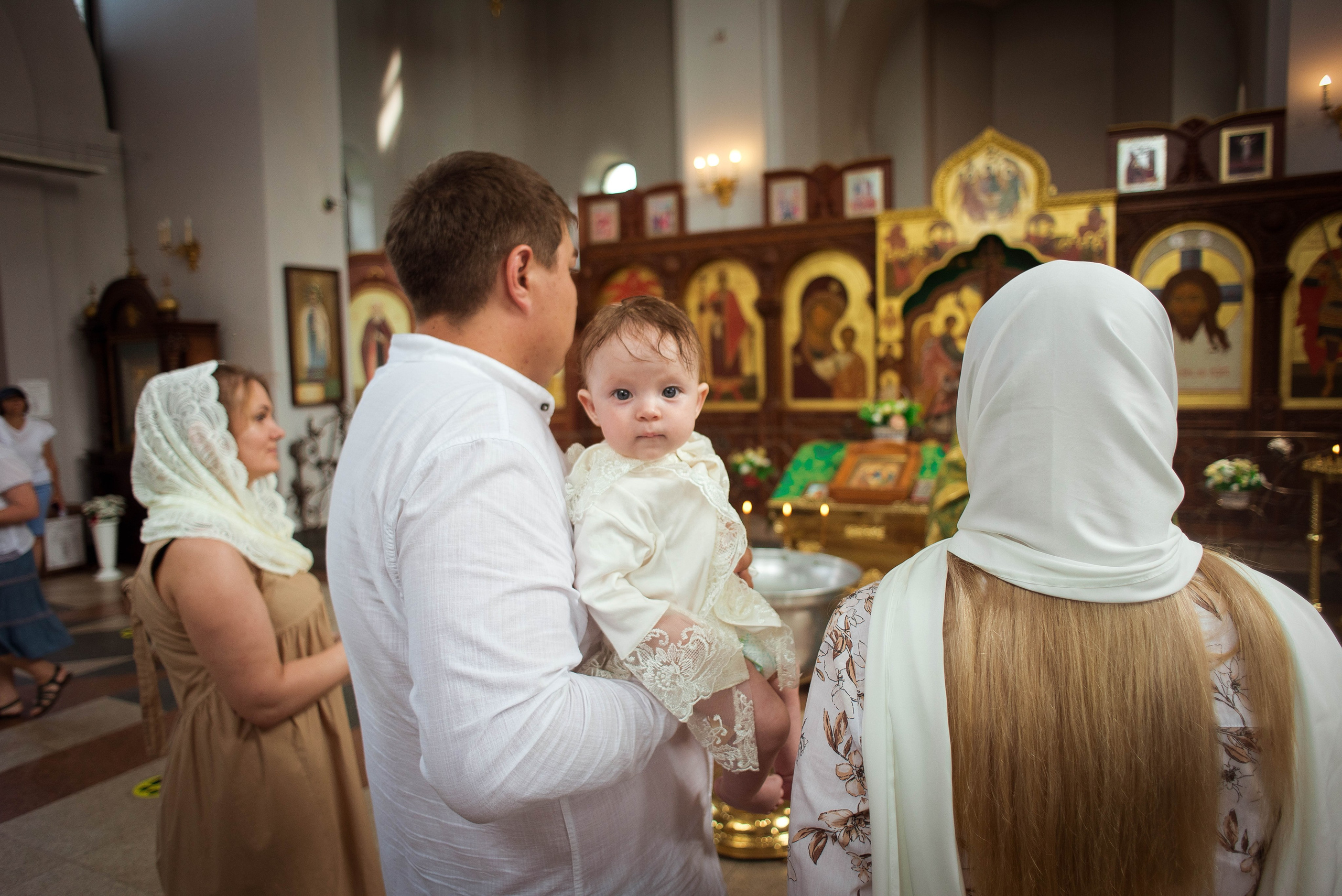 Крещение Варвары. Свадебный и семейный фотограф Яна Стражева. Волгоград, Москва