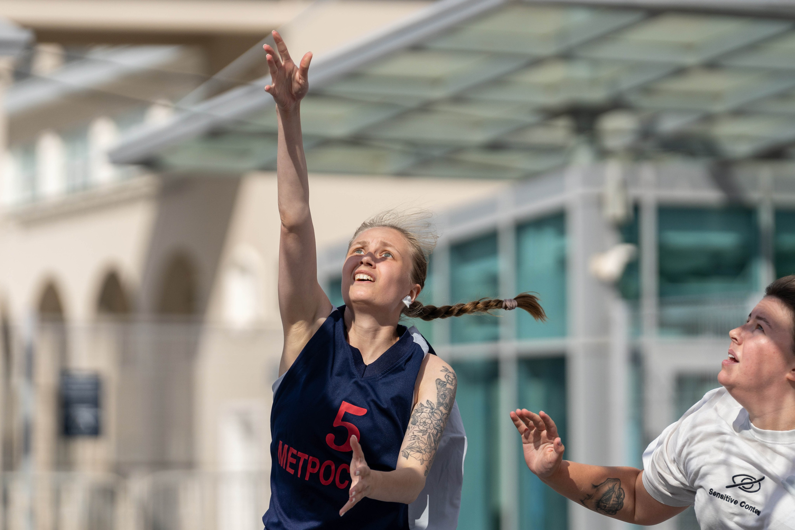 Репортажный кадр женского матча 3×3 «Оранжевый мяч» Санкт-Петербург