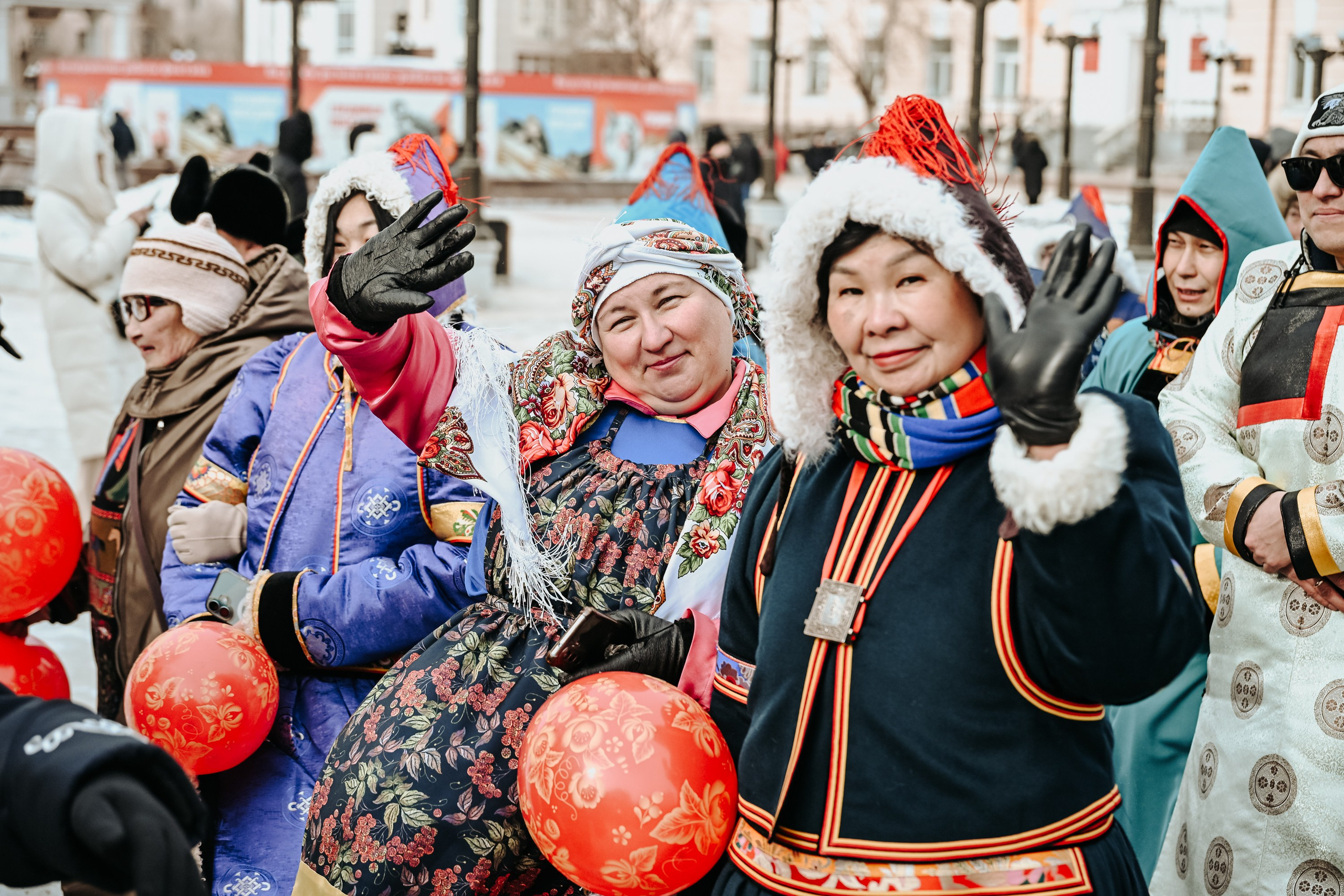 Дэгэлфлэшмоб. Фотобанк Республики Бурятия