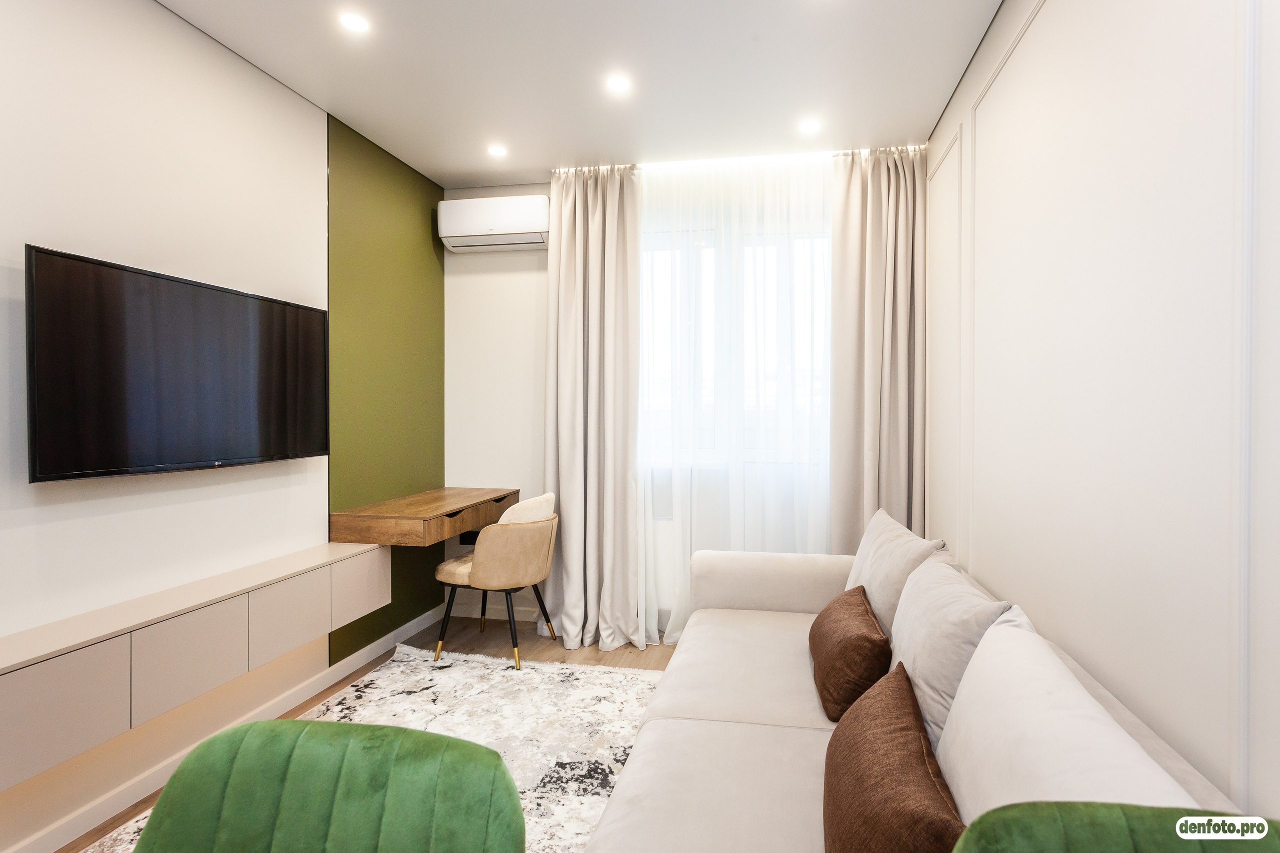 Современная 1 комнатная квартира. Фотограф Денис Денисов