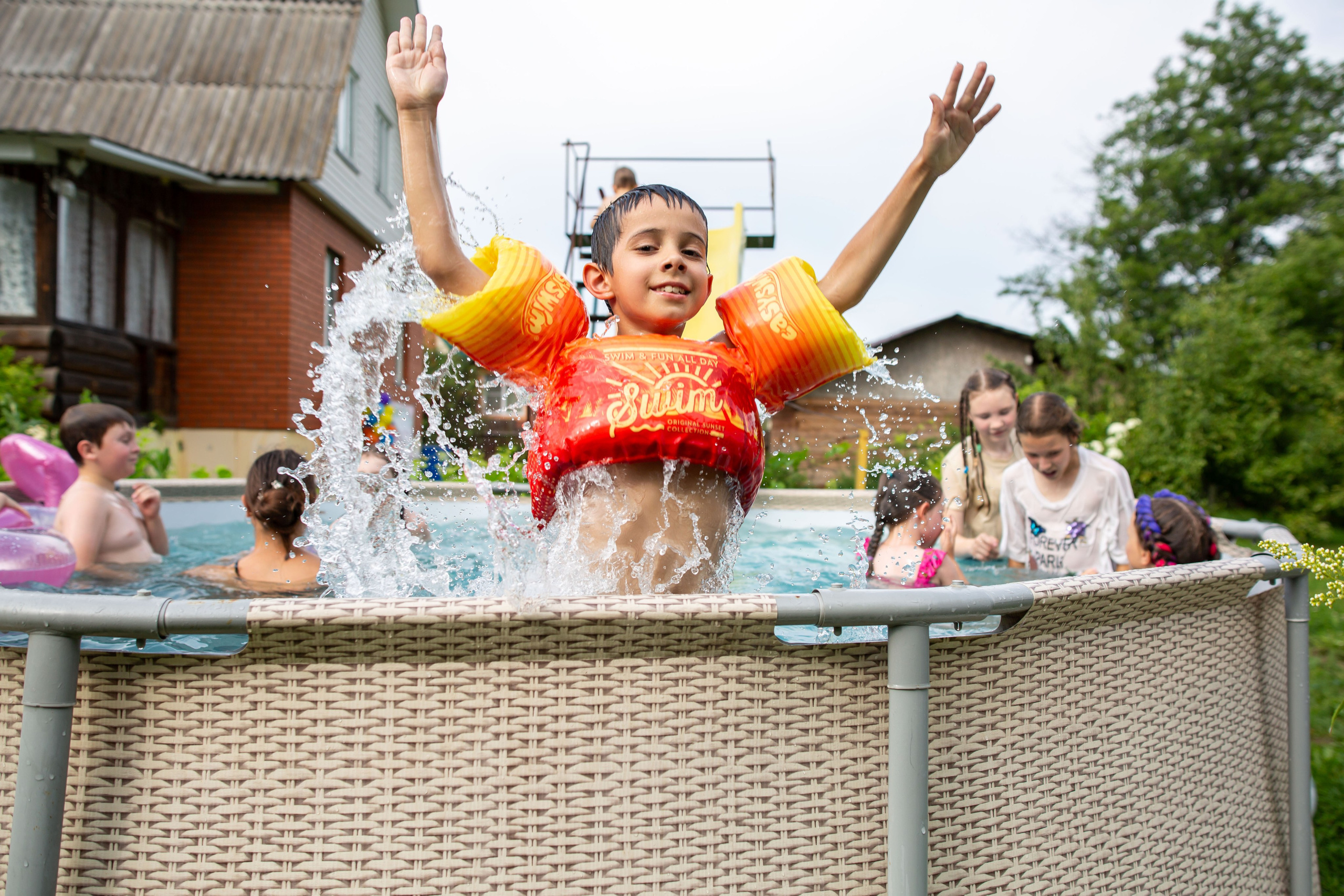 День рождения Насти. Пенная вечеринка. Семейный и детский фотограф Анна Петракова