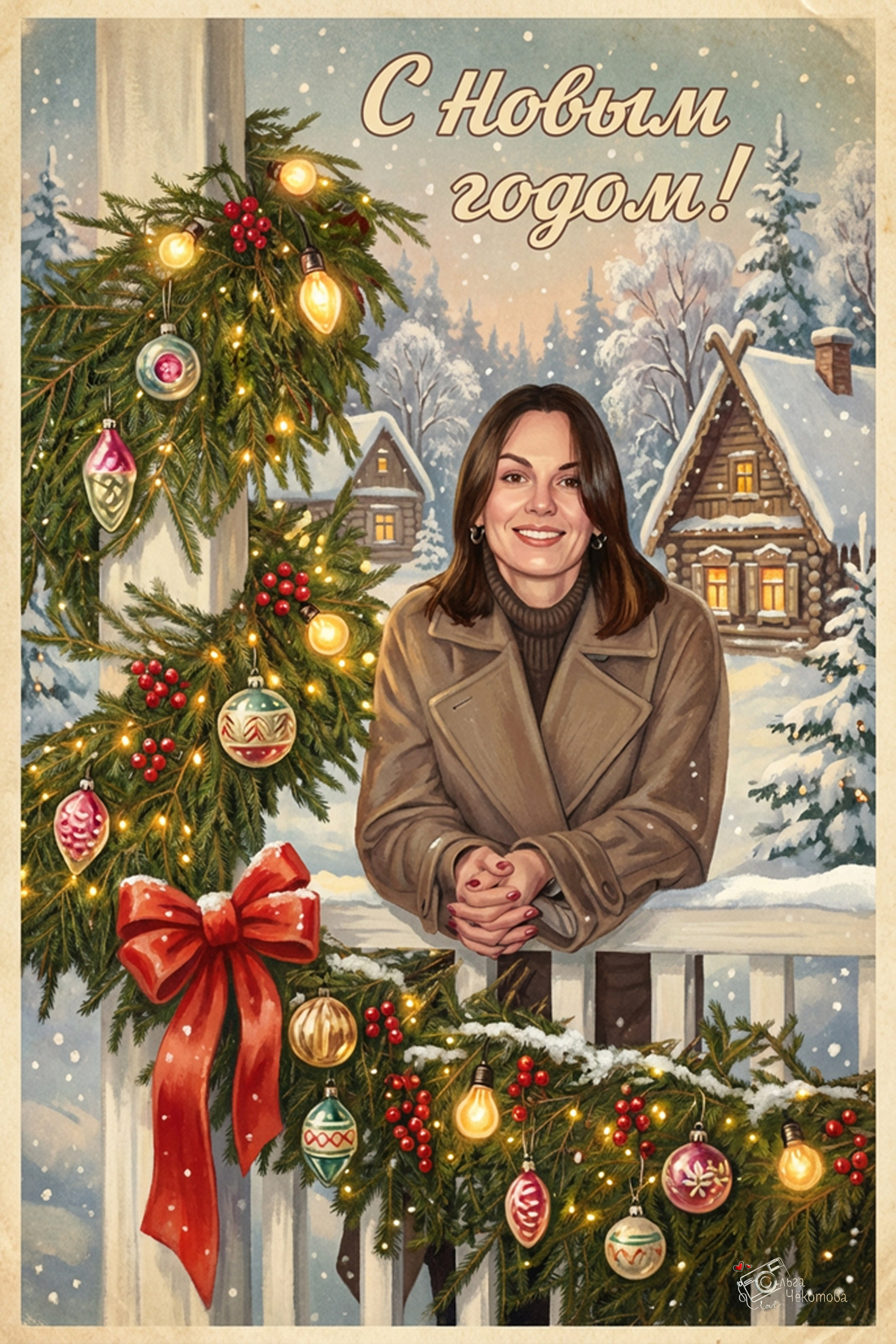 Винтажные новогодние открытки. Ольга Чёкотова (Фотограф Кострома)