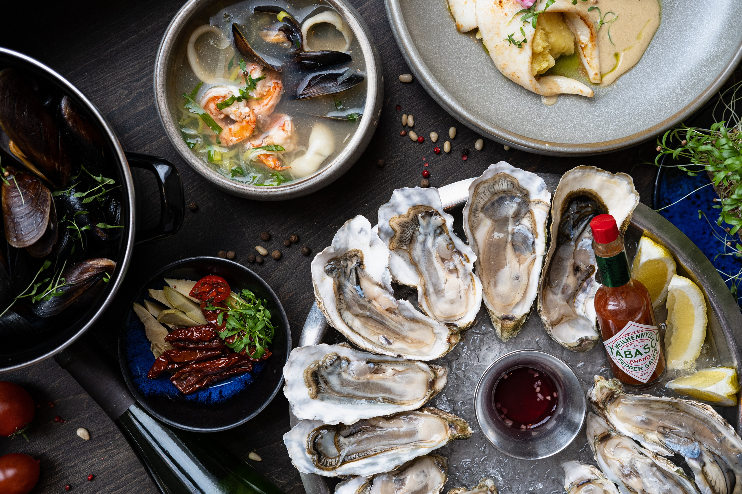 La Perla Seafood Bar. Главная