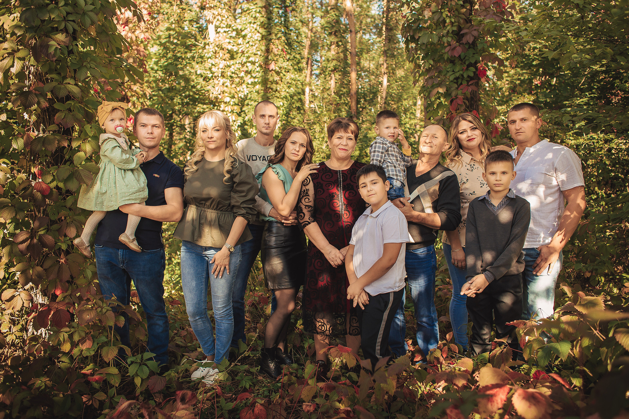 Большая семья. Семейный, детский, свадебный фотограф по всей РБ Валера Михневич