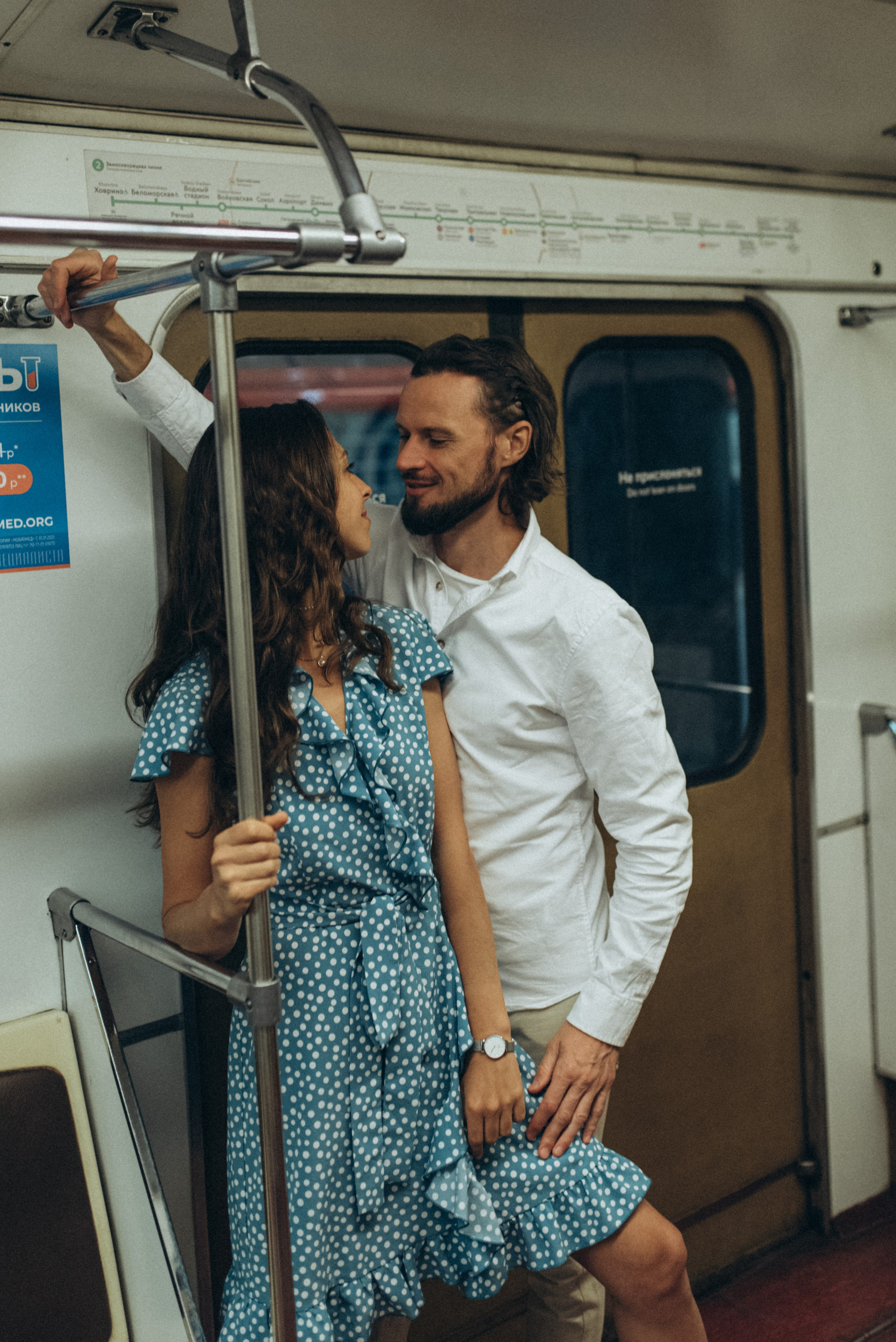 Lovestory в метро. Семейный фотограф в Москве Екатерина Север