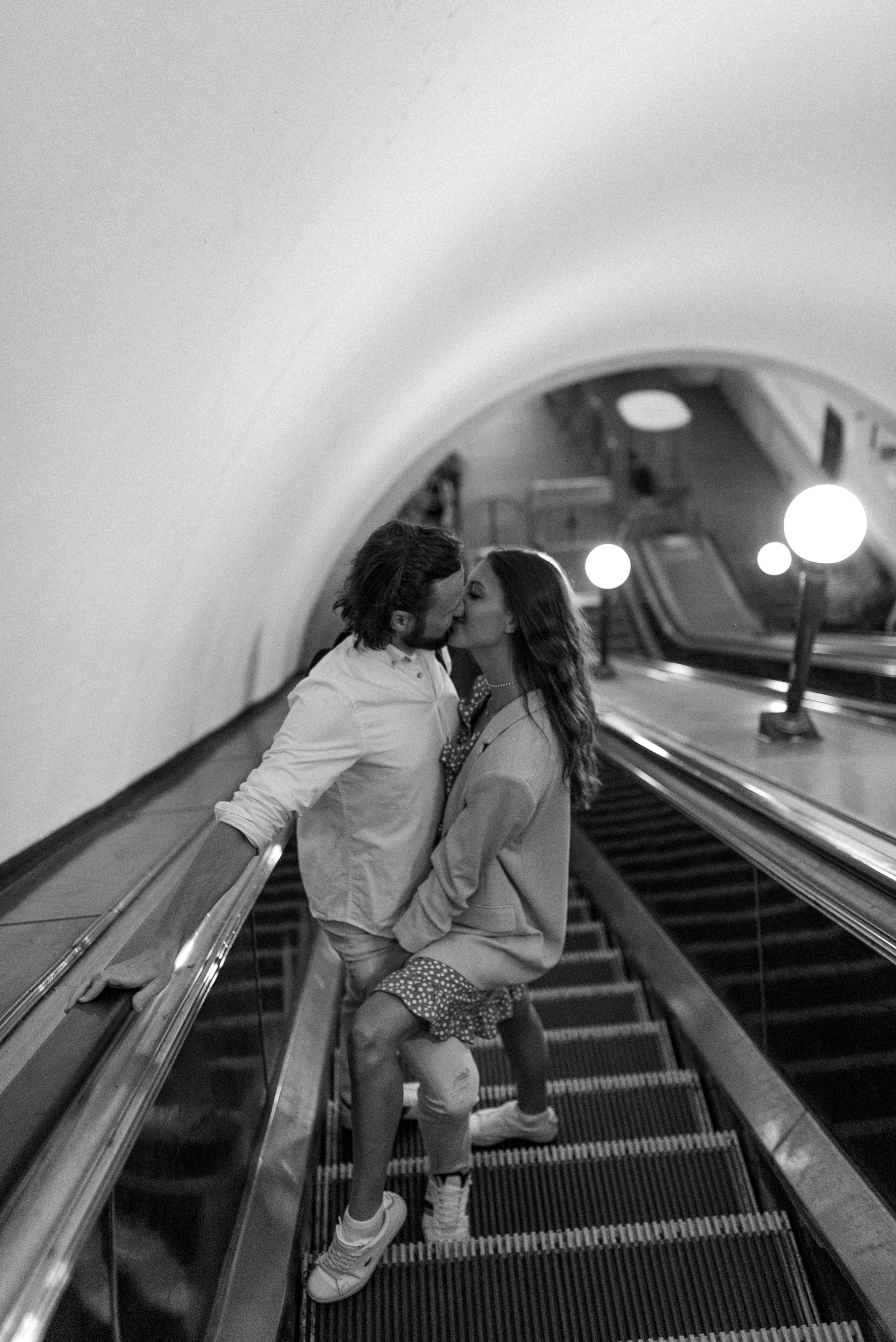 Lovestory в метро. Семейный фотограф в Москве Екатерина Север