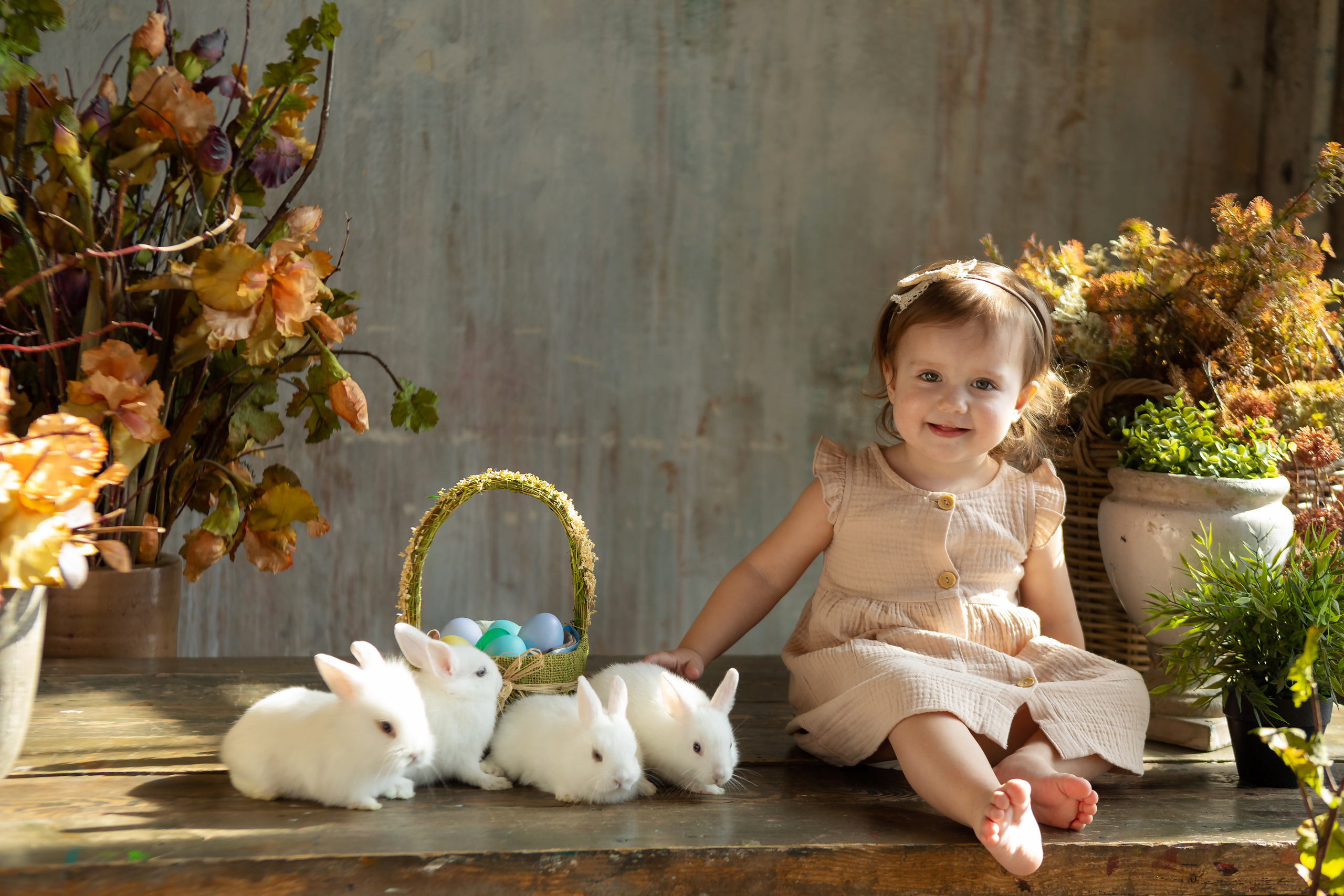 Фотосесии с Утятами и Кроликами (Пасхальные Фотосессии). Семейный и Детский фотограф в Москва Скворцова Татьяна