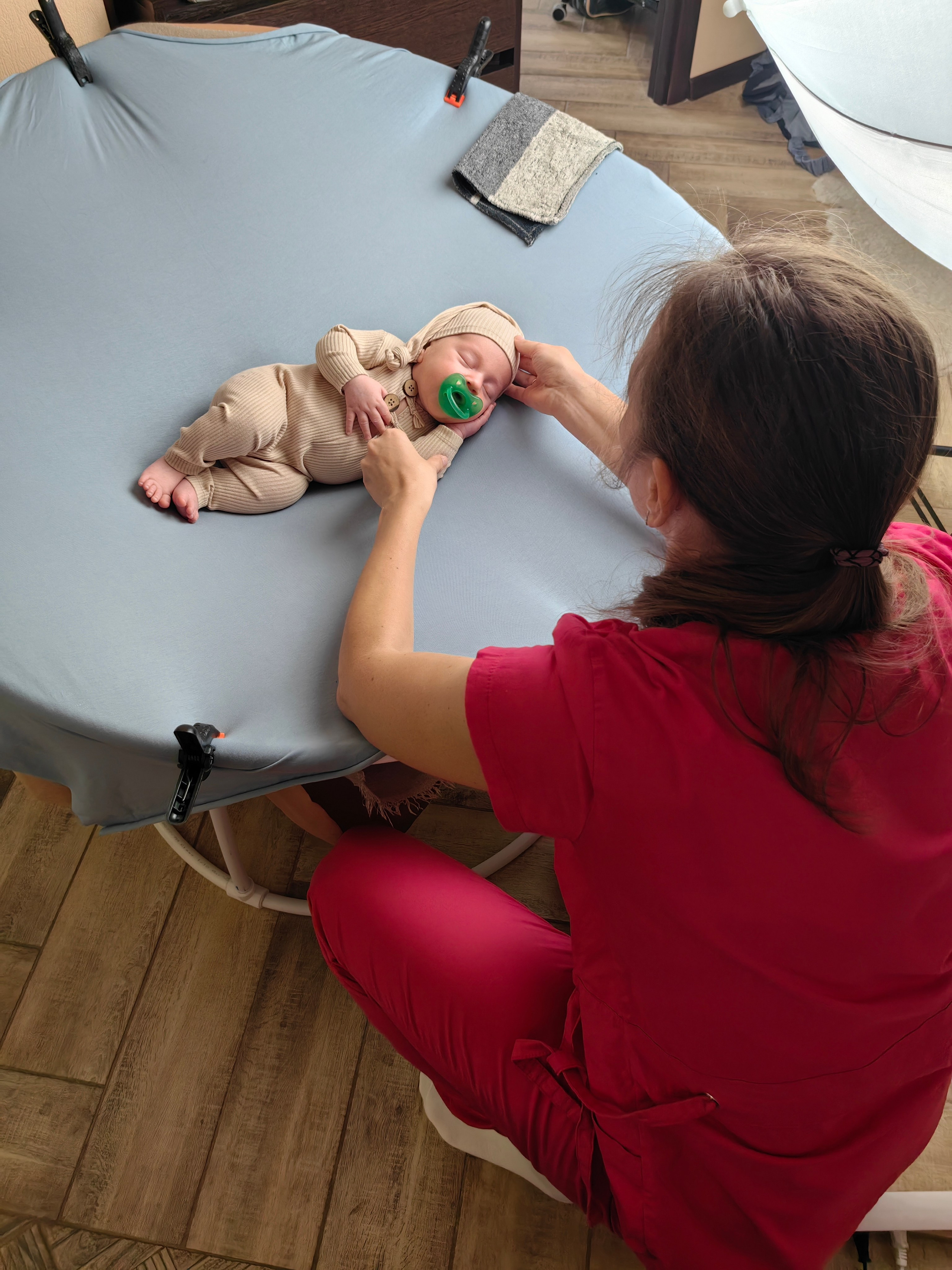 История одной съёмки (бэкстейдж). Фотограф новорождённых Анапа Елена Кушнарь