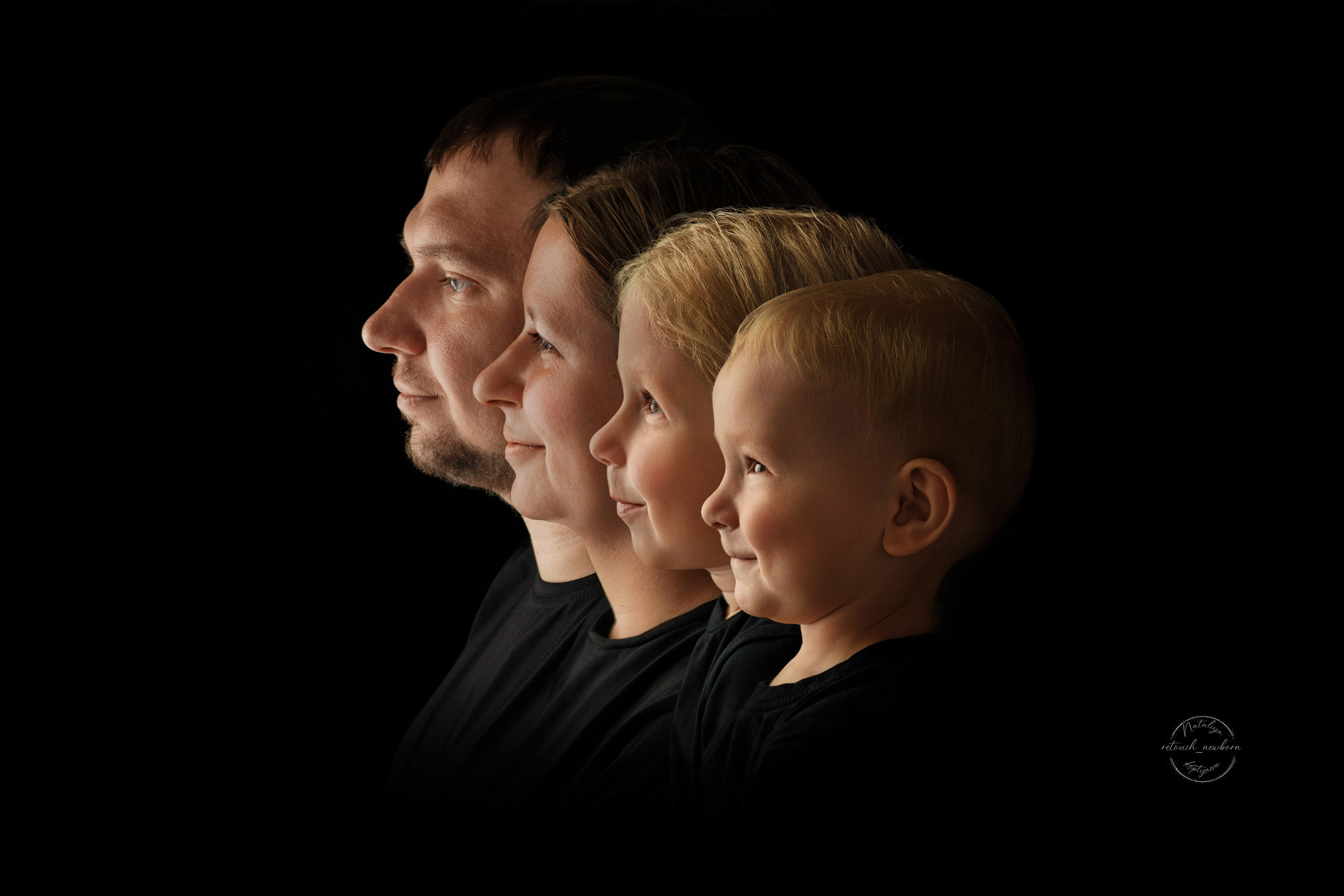 Портрет «ПОКОЛЕНИЙ». Ретушь новорожденных, обучение ретуши новорожденных, Наталия Коптяева