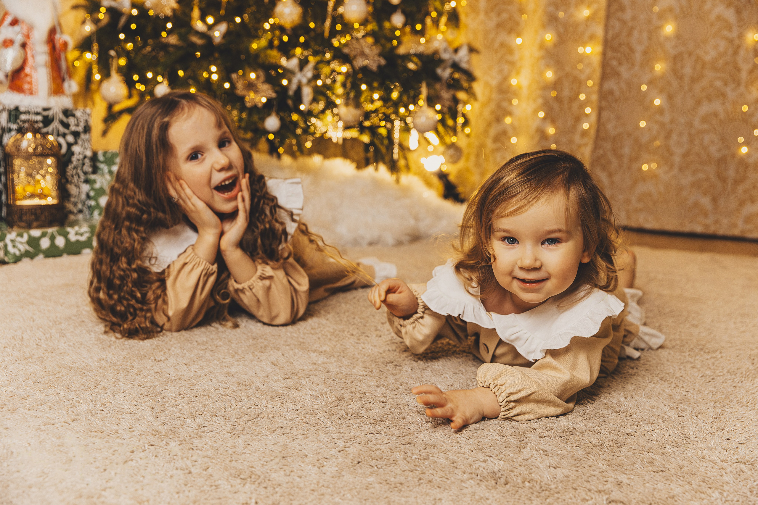 Семейная новогодняя домашняя фотосессия. Семейный и женский фотограф в Москве Надежда Воробьева