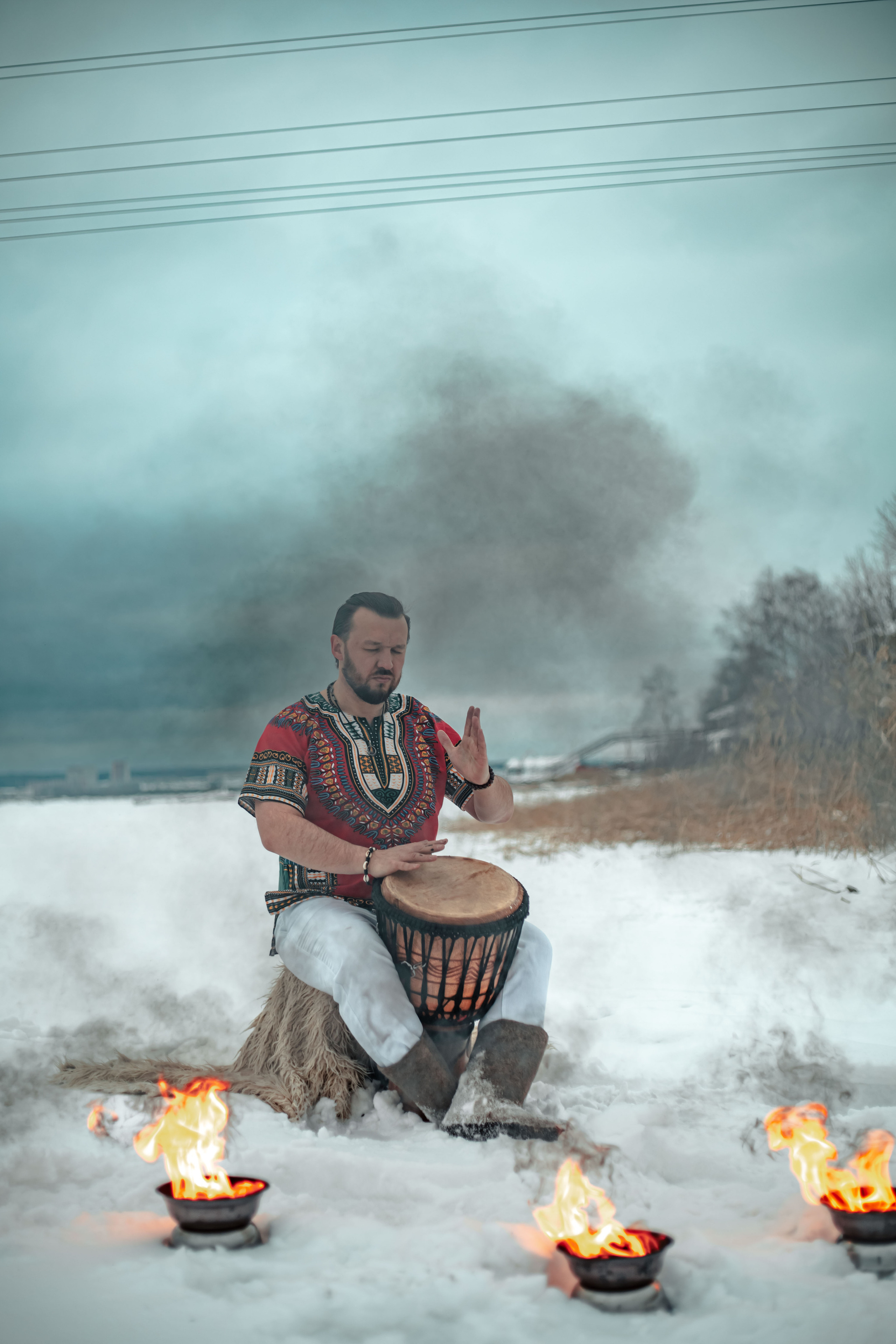 Ледяной ритуал, мужская фотосессия. Бизнес фотограф Ижевск — Назаров Роман