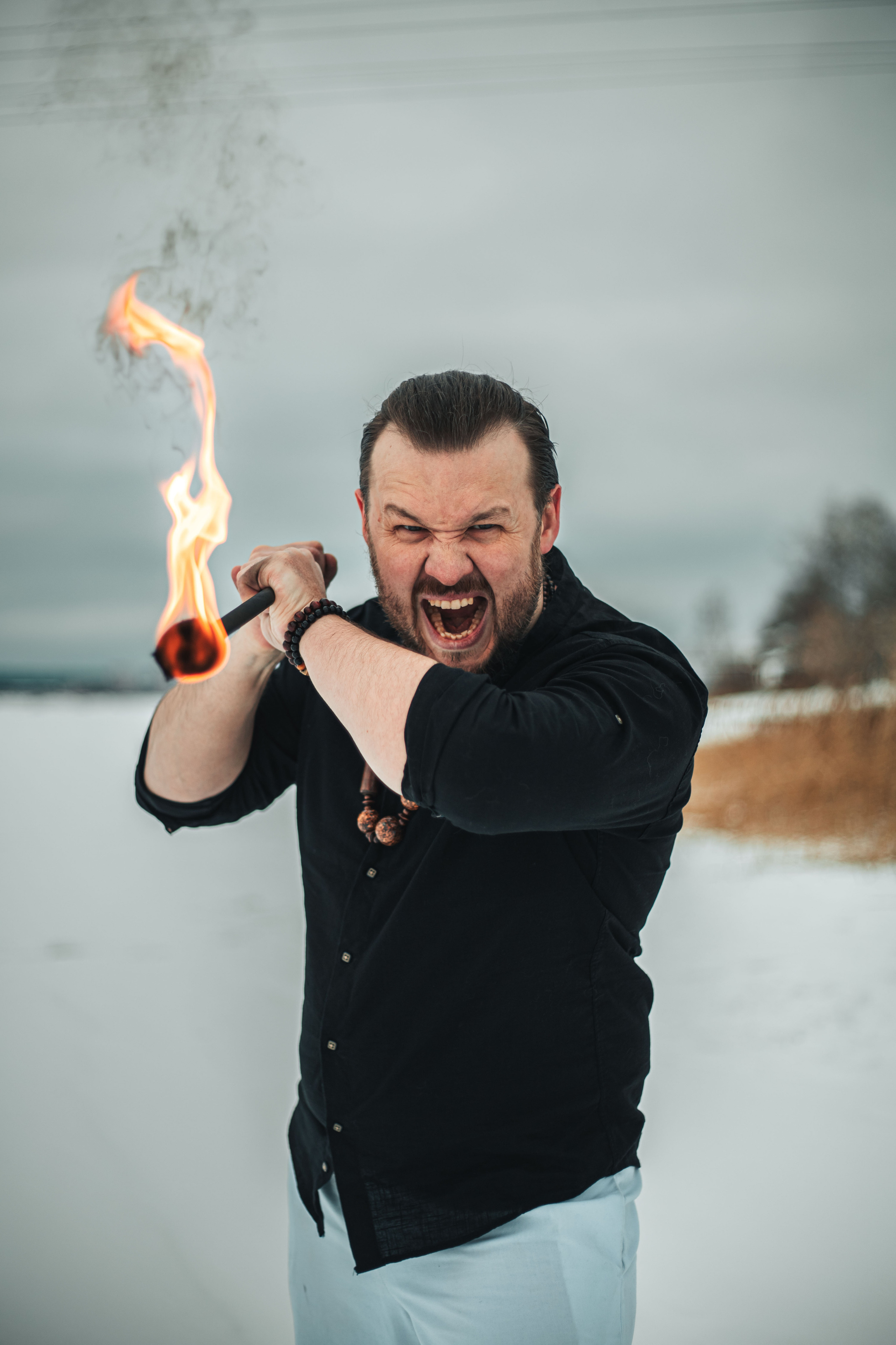 Ледяной ритуал, мужская фотосессия. Бизнес фотограф Ижевск — Назаров Роман