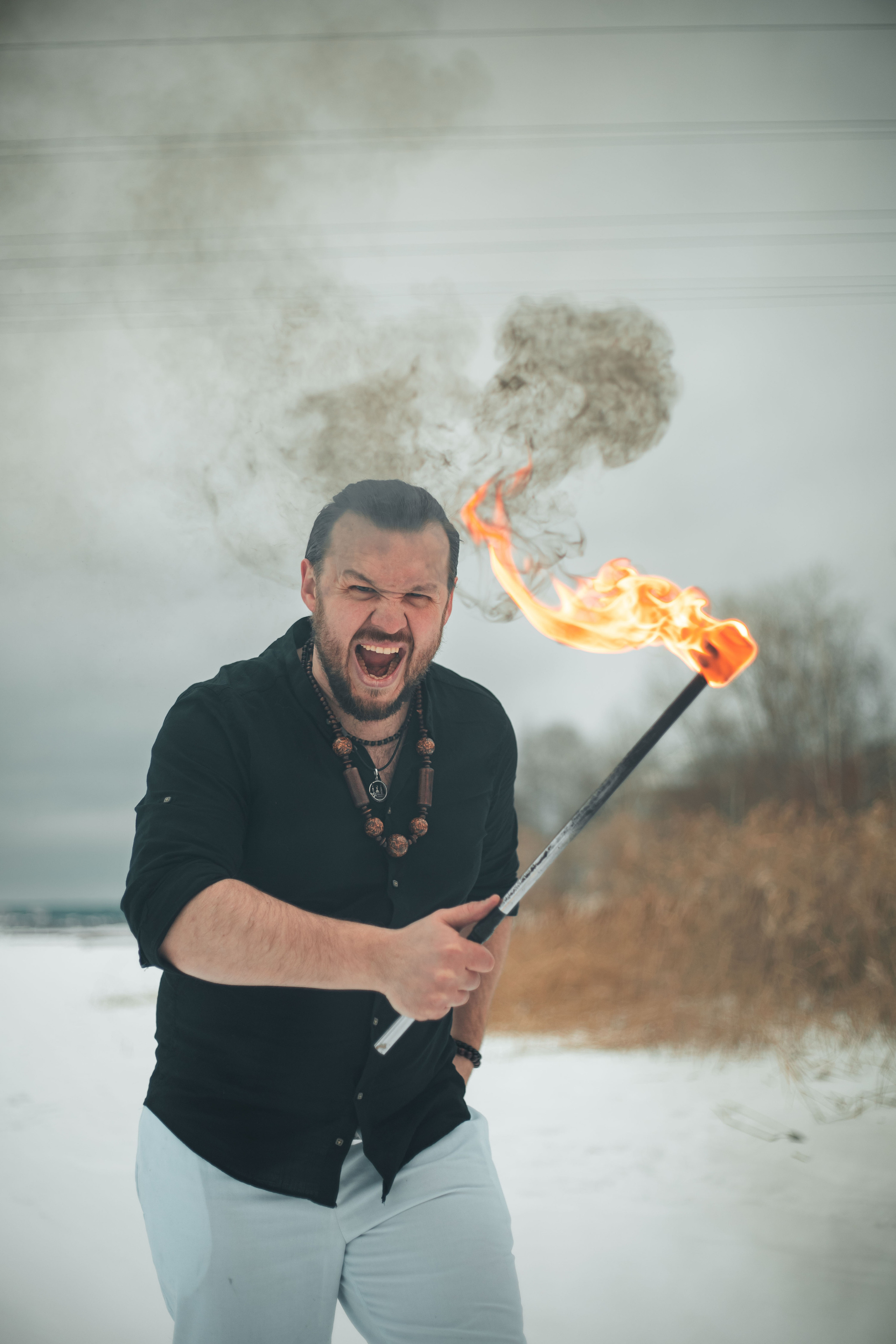 Ледяной ритуал, мужская фотосессия. Бизнес фотограф Ижевск — Назаров Роман