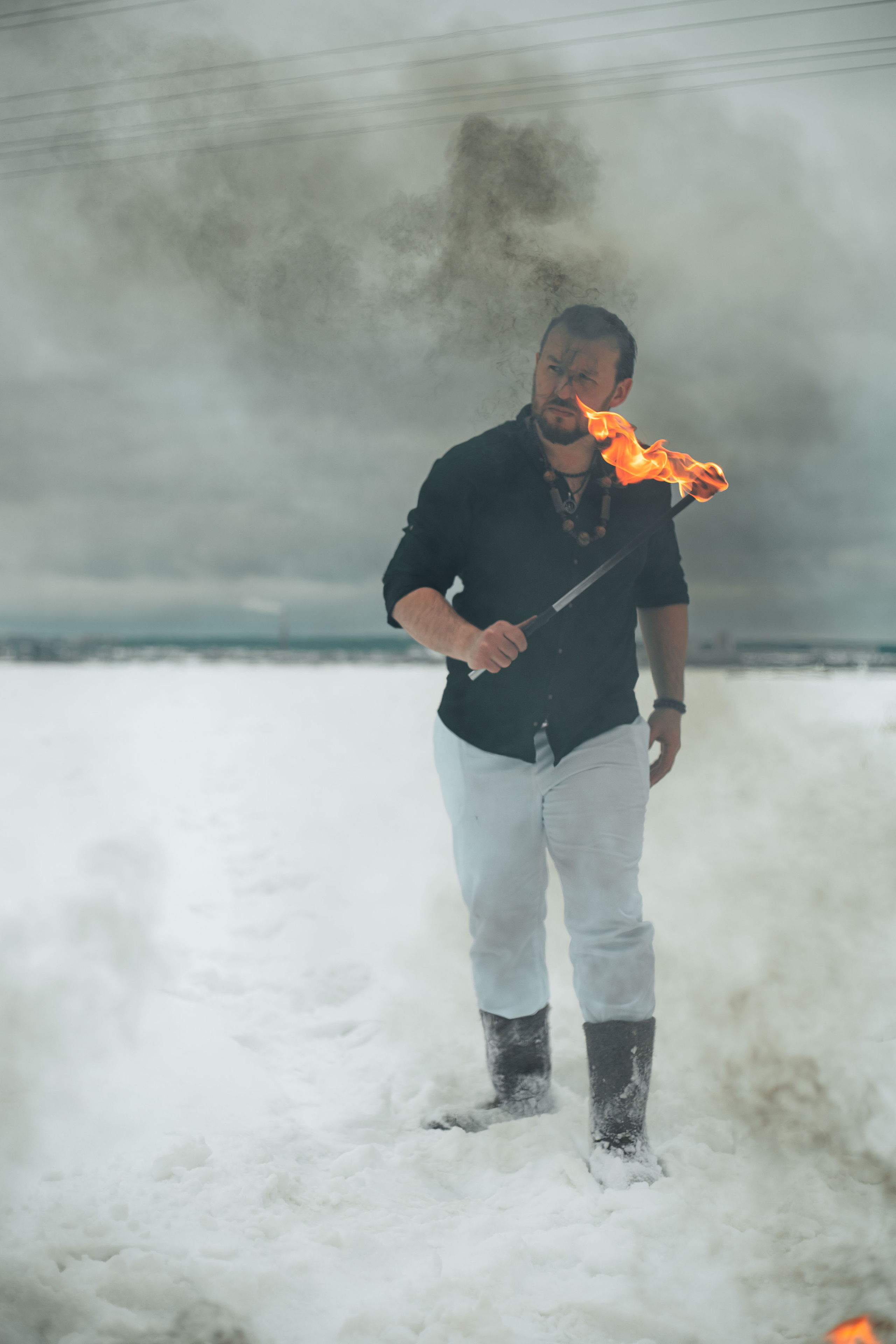 Ледяной ритуал, мужская фотосессия. Бизнес фотограф Ижевск — Назаров Роман