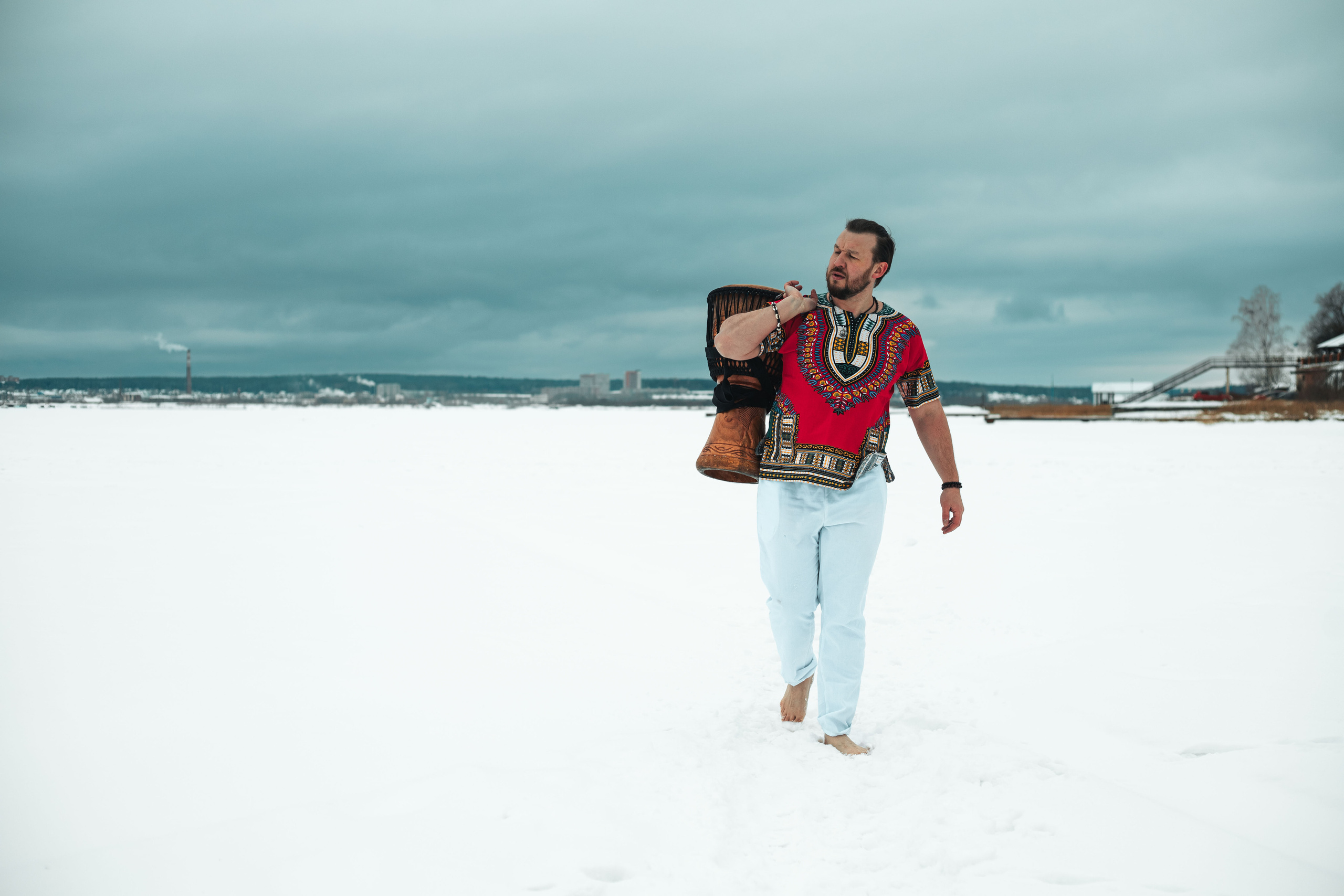 Ледяной ритуал, мужская фотосессия. Бизнес фотограф Ижевск — Назаров Роман