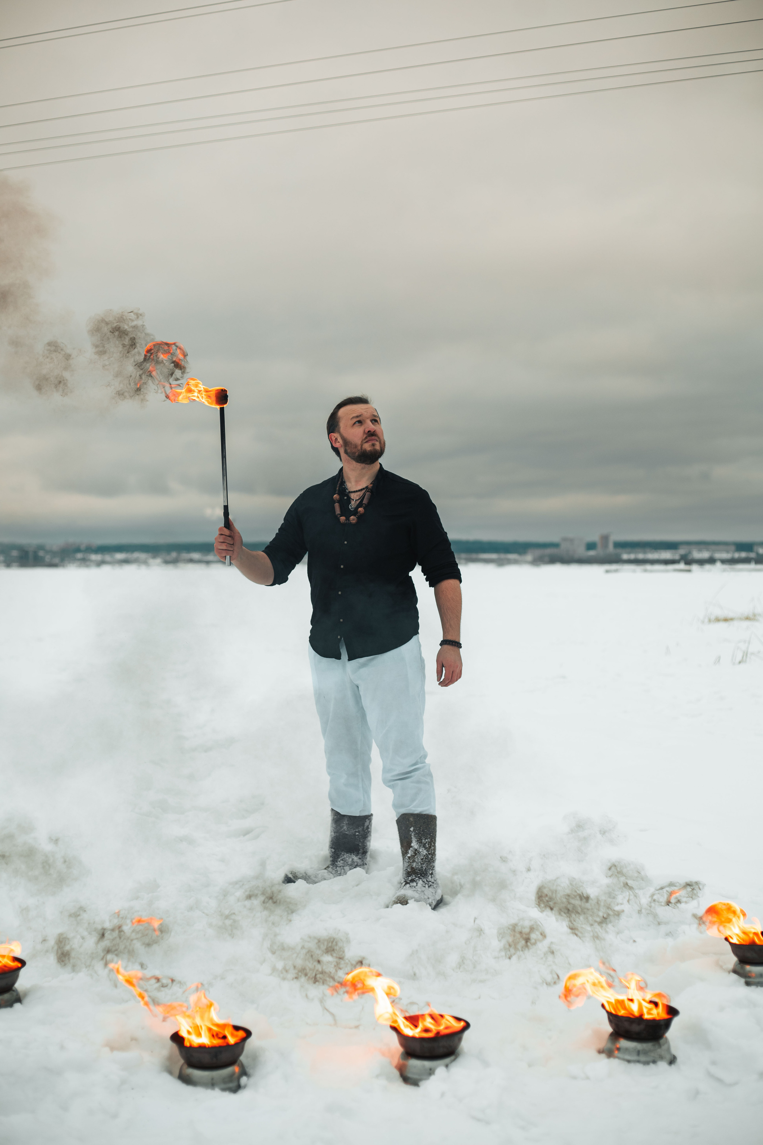 Ледяной ритуал, мужская фотосессия. Бизнес фотограф Ижевск — Назаров Роман