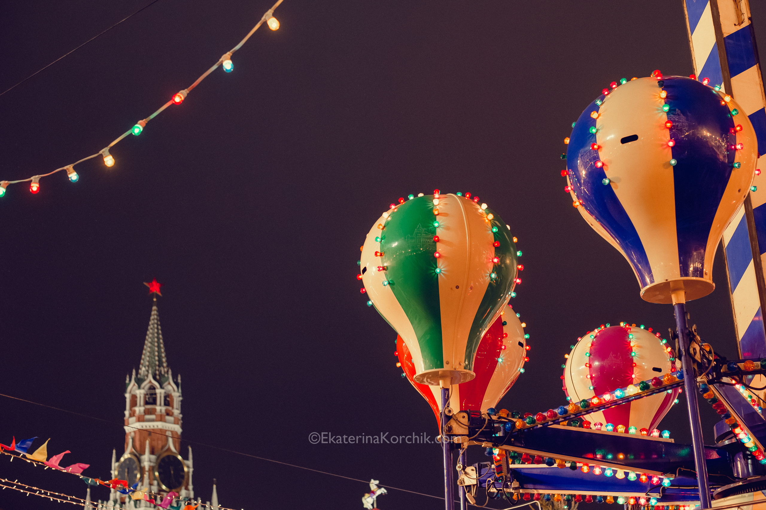 Ночная новогодняя Москва. Портретный фотограф в Москве, Московской области. Деловой портрет