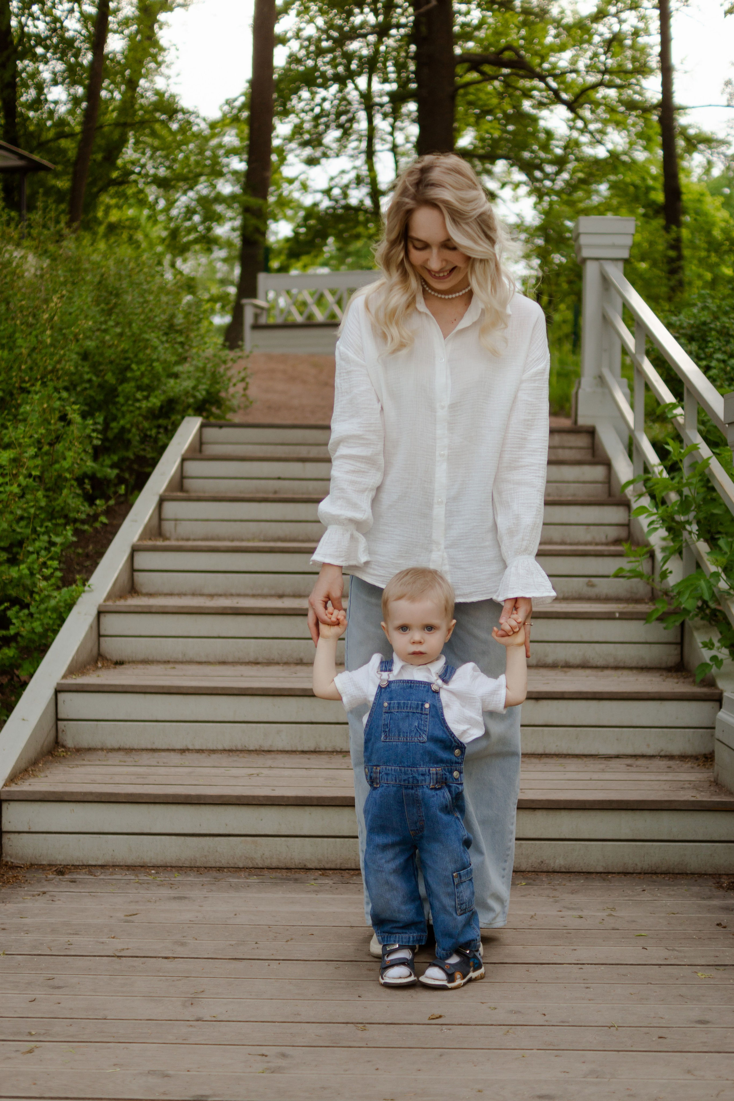 Аня с сыном Сашей