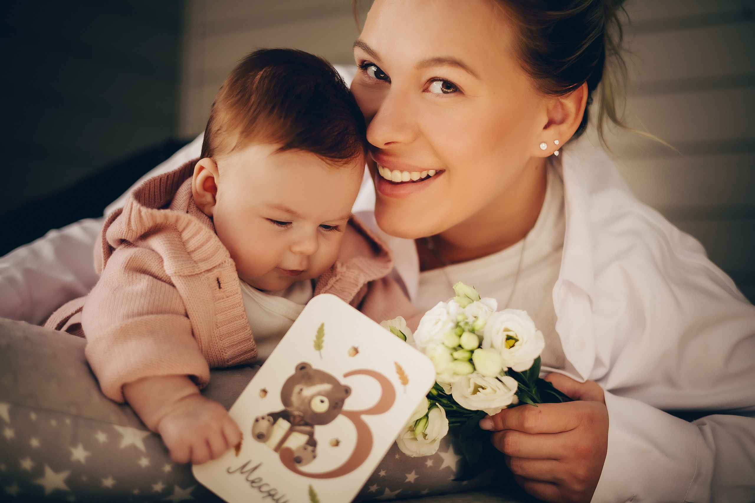 Милейшая нежность… Адель 3 месяца. Профессиональный фотограф Natali Aieteia