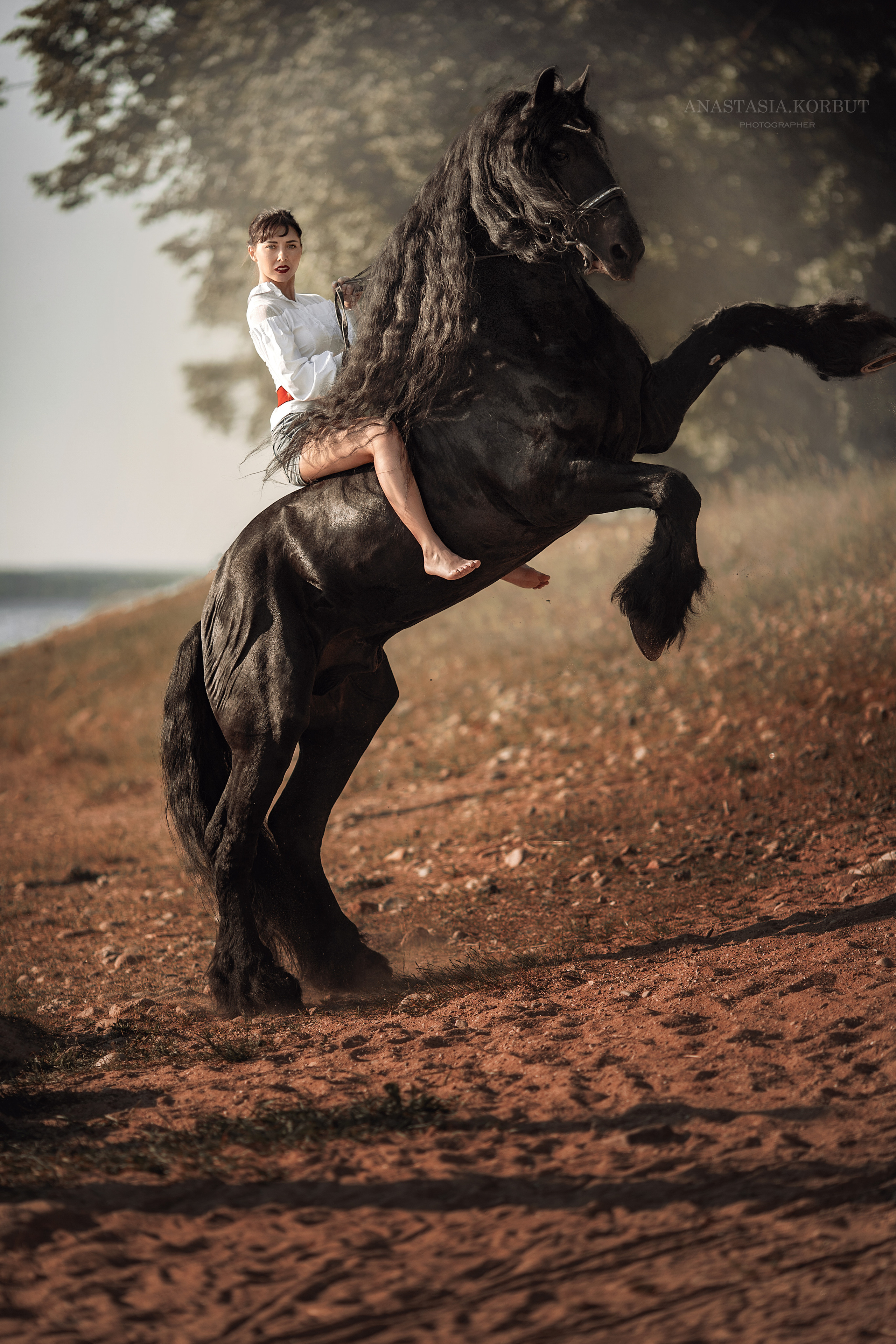 Фотосессия с лошадью. Арт фотограф в Минске Анастасия Корбут