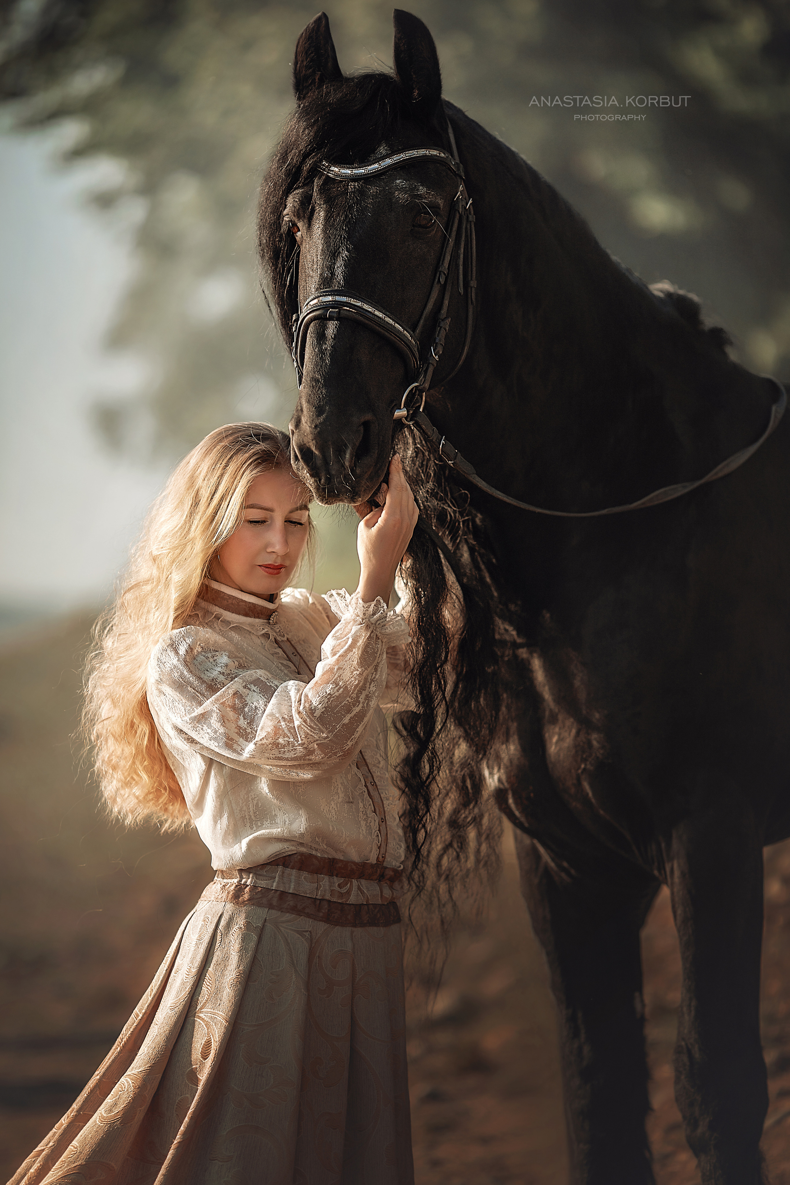 Фотосессия с лошадью. Арт фотограф в Минске Анастасия Корбут