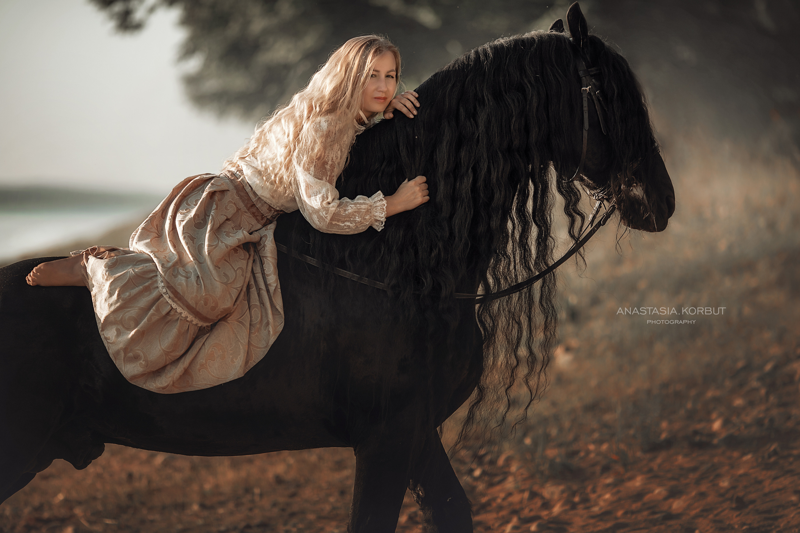 Фотосессия с лошадью. Арт фотограф в Минске Анастасия Корбут