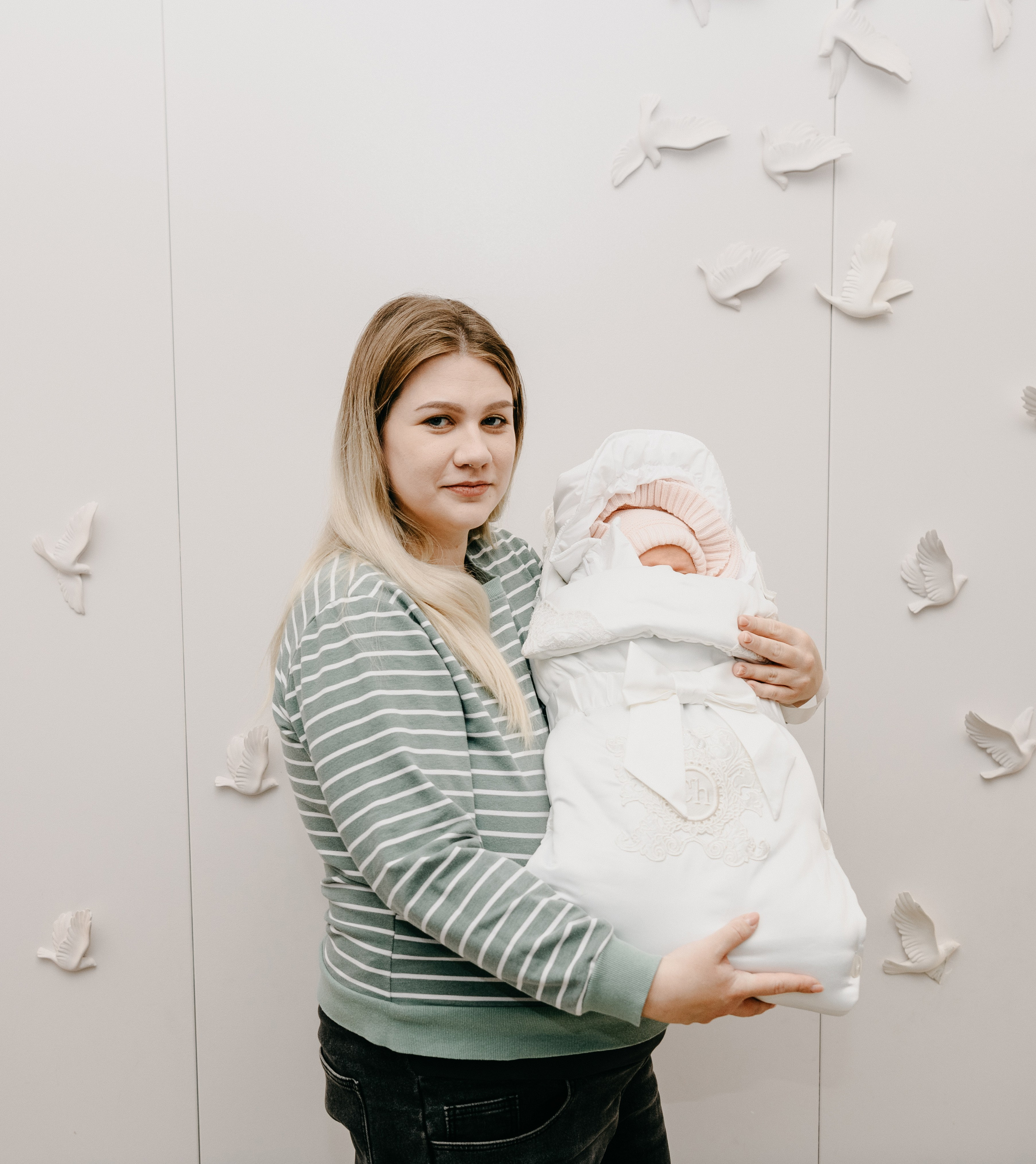 Выписка Арины. 4 роддом. Фотограф на выписку из роддома в Москве и МО
