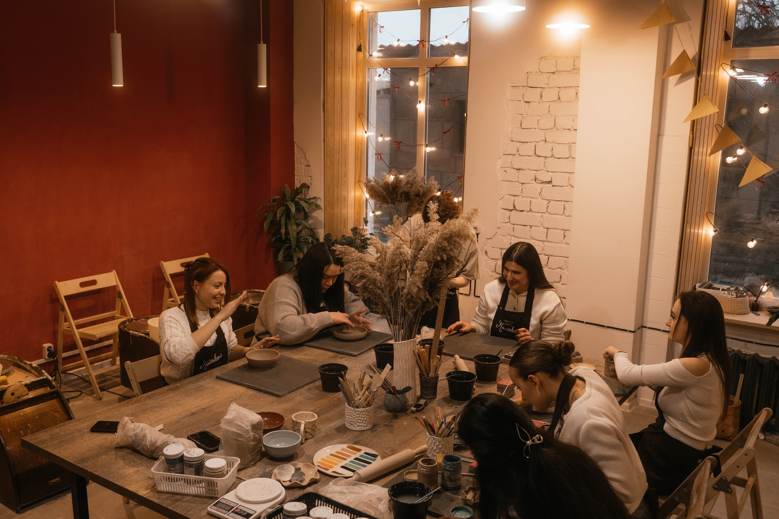 День рождения в гончарной мастерской. Свадебный, семейный фотограф в Рязани Лена Брант