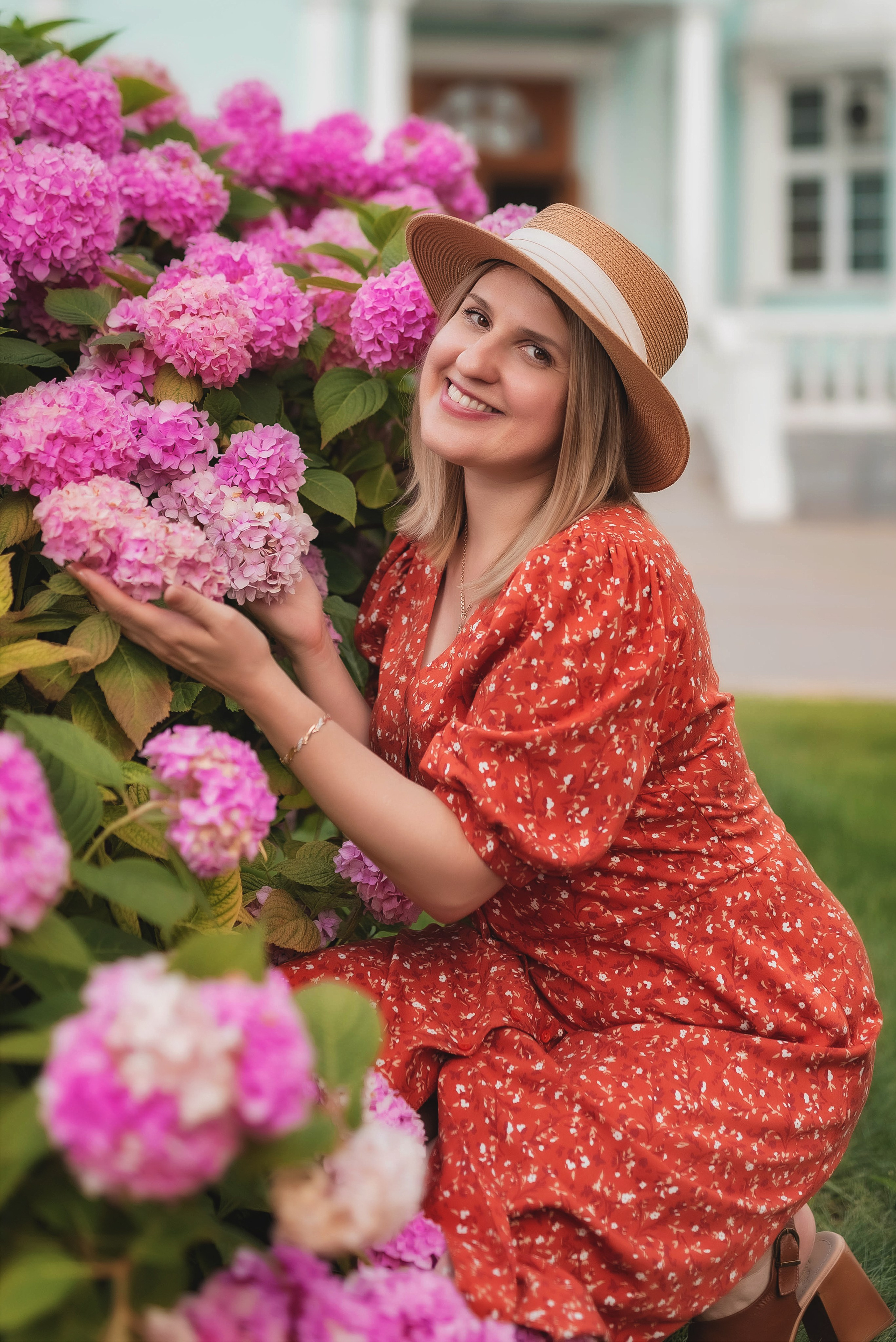 Фотосессия в гортензиях. Семейный, детский фотограф в Воронеже Анна Никитина