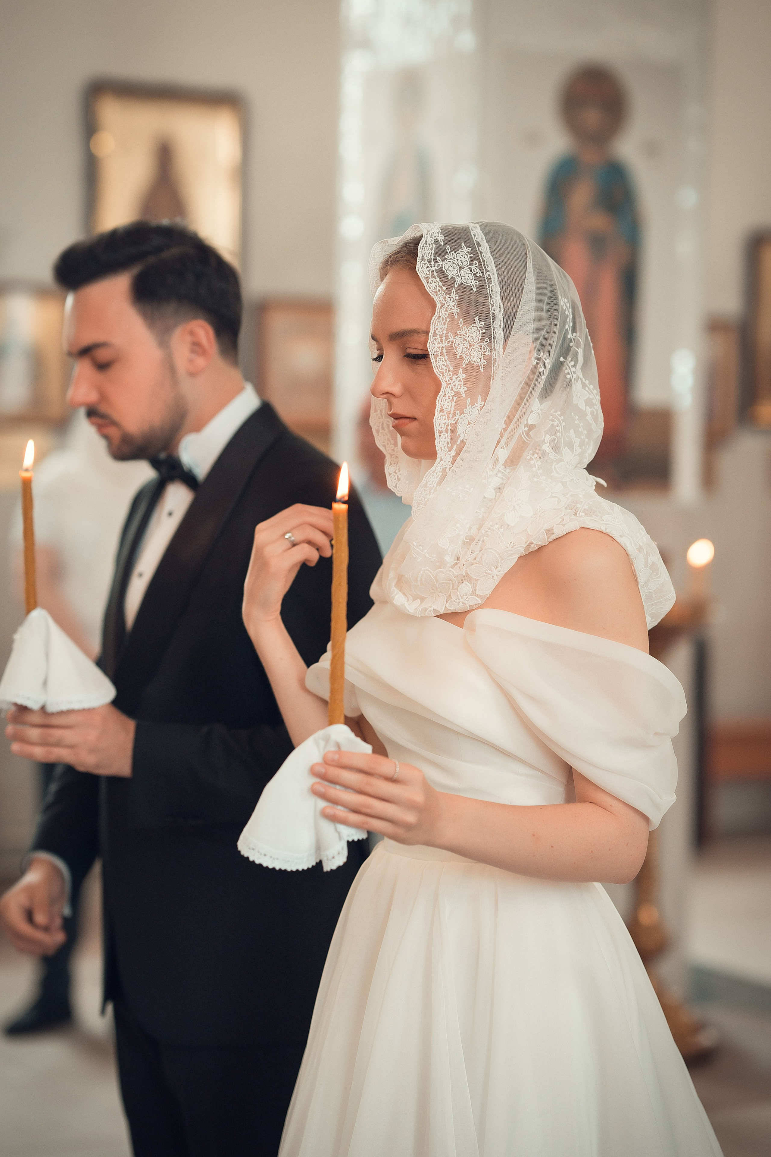 Таинство Венчания Ивана и Полины Храм Феодора Тирона. Фотограф на Крещение и Венчание в Красноярске Рамазанова Юлия