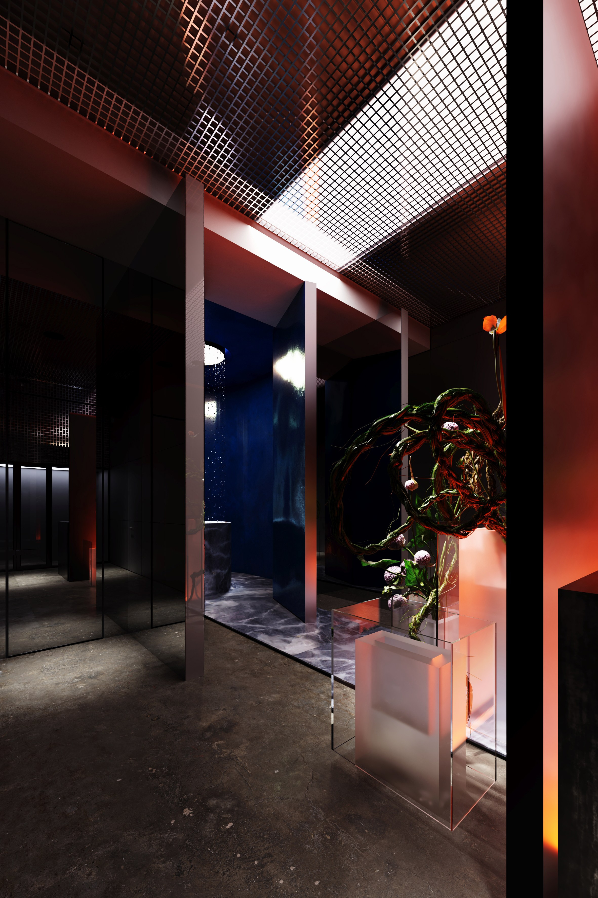 PARIS FLOWER BOUTIQUE. VALERIA GORNOSTAEVA. DESIGN AND VISUALIZATION