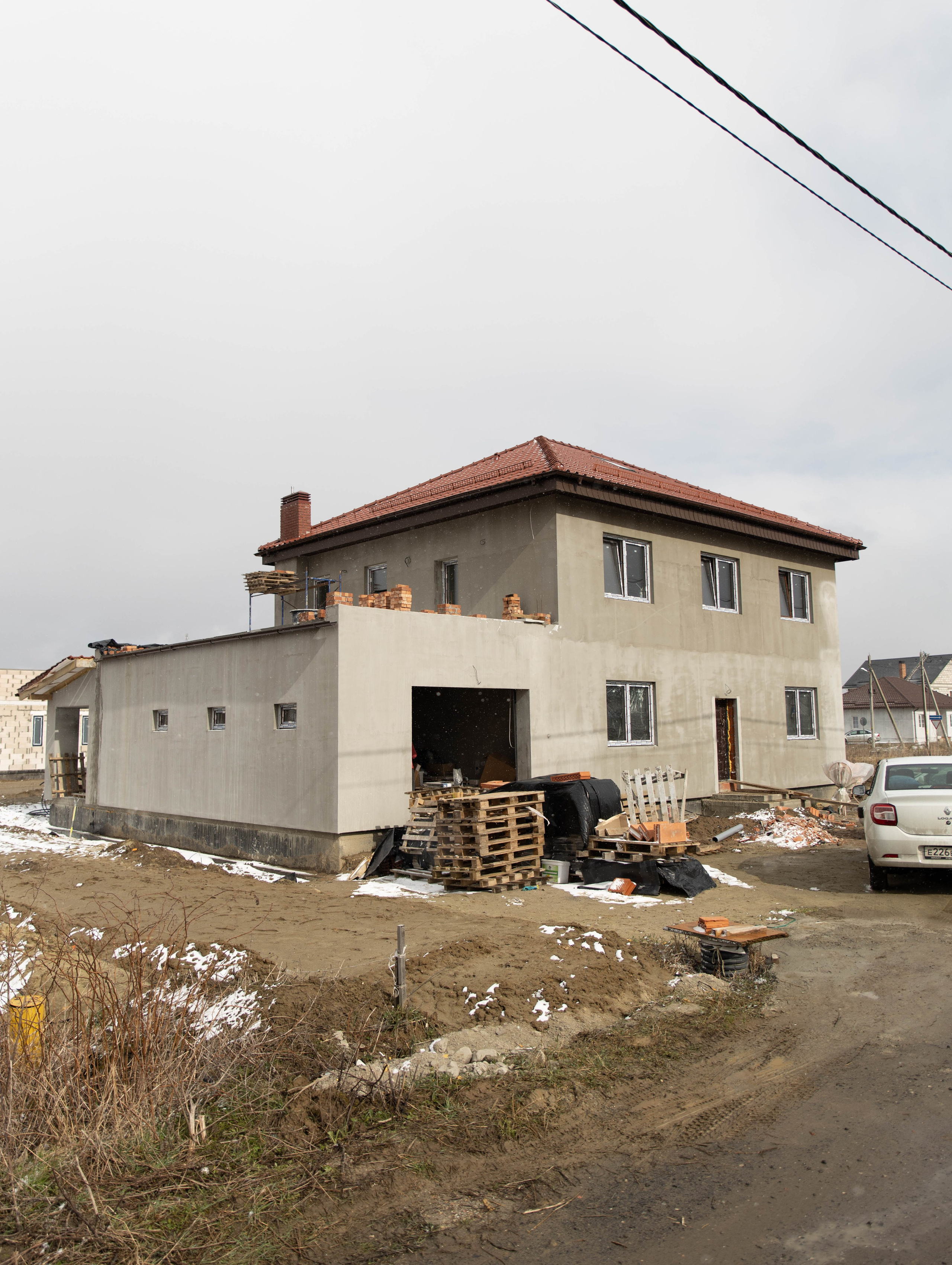 2-этажный дом в п.Холмогоровка Зеленоградский МО. Монтаж отопления в Калининграде | Балтийский сантехник