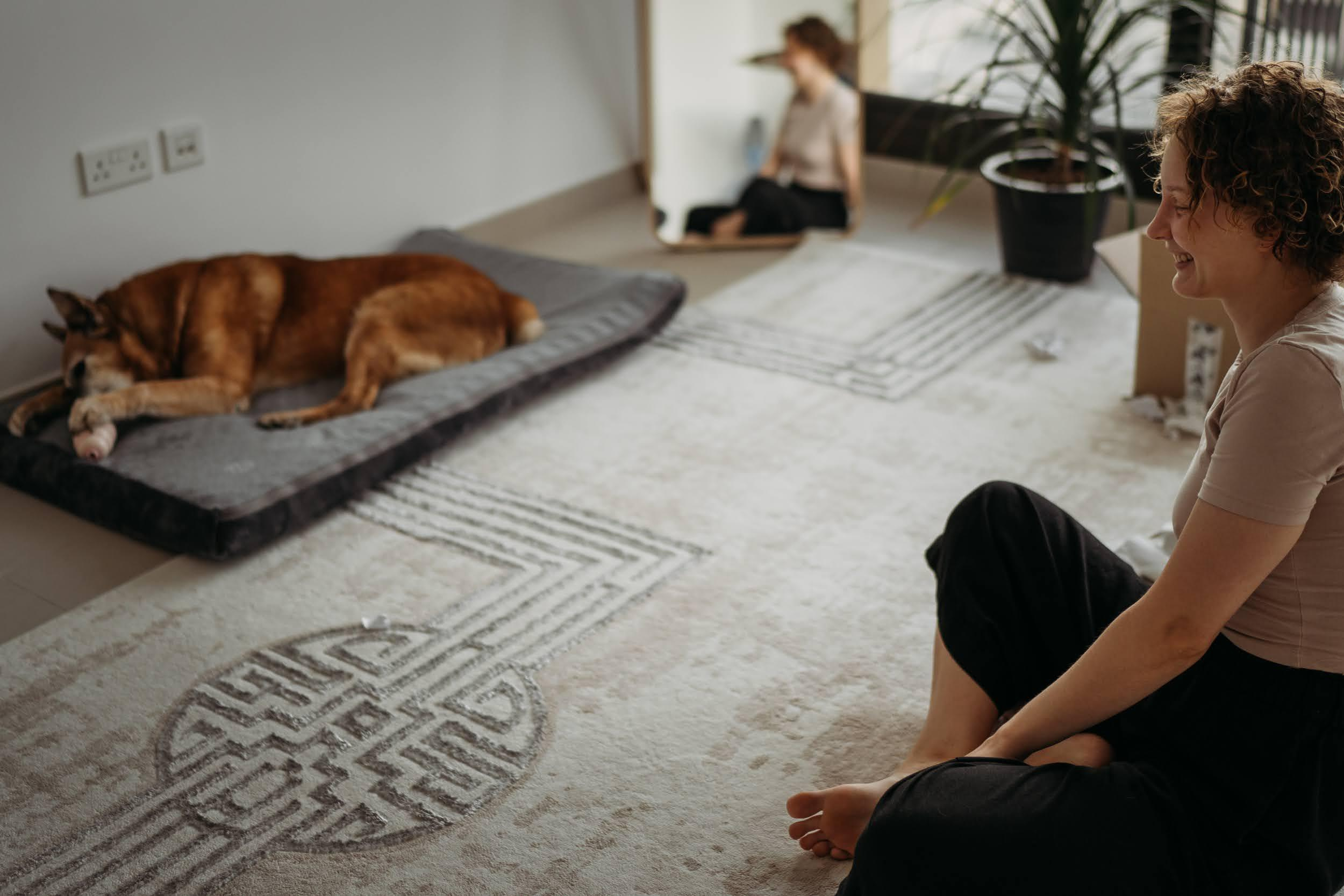 Violet and Hvostik. Real moments between people and their dogs